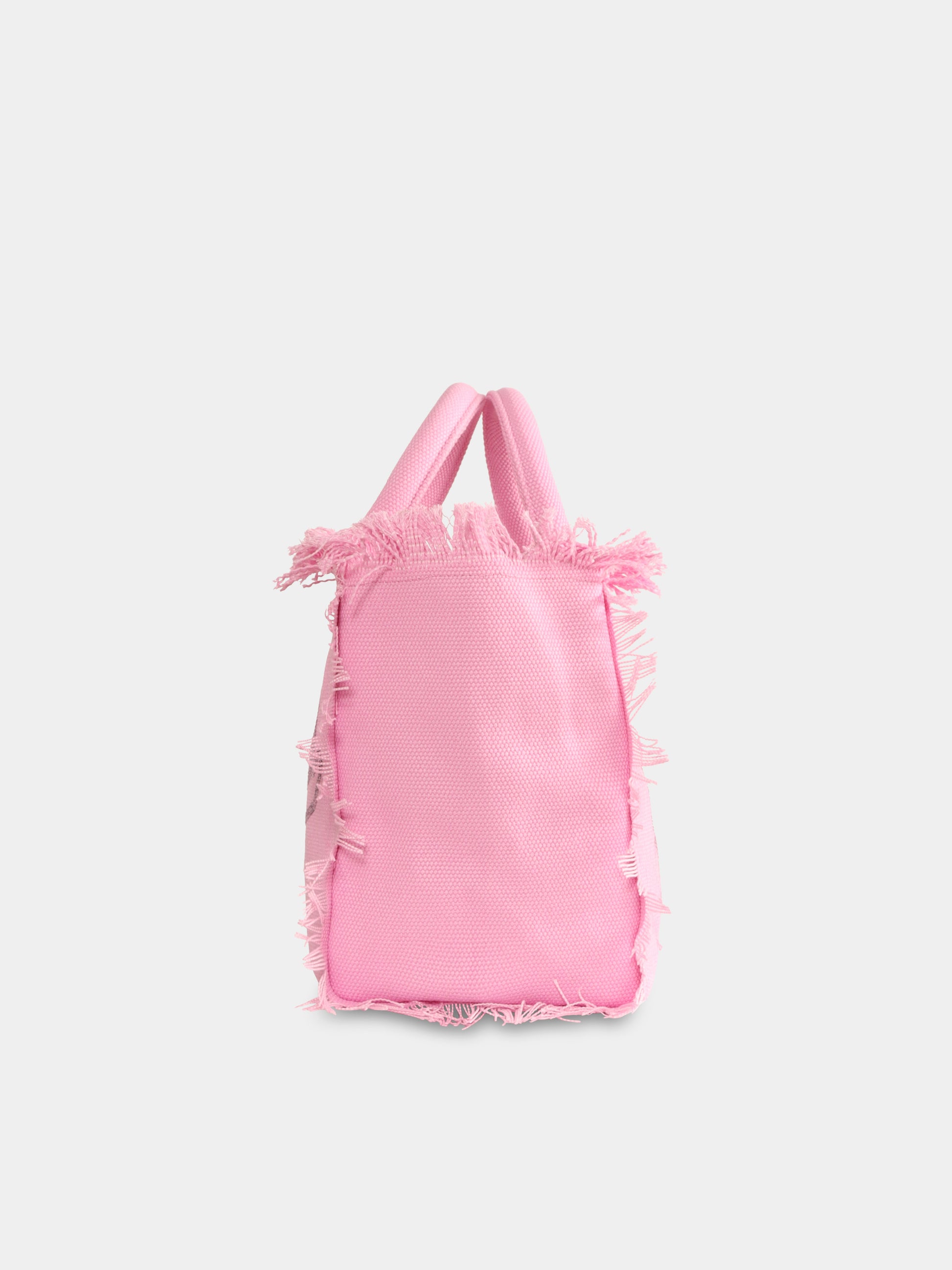 Borsa mare Colette rosa per bambina con logo,Mc2 Saint Barth,COL0001 01543H
