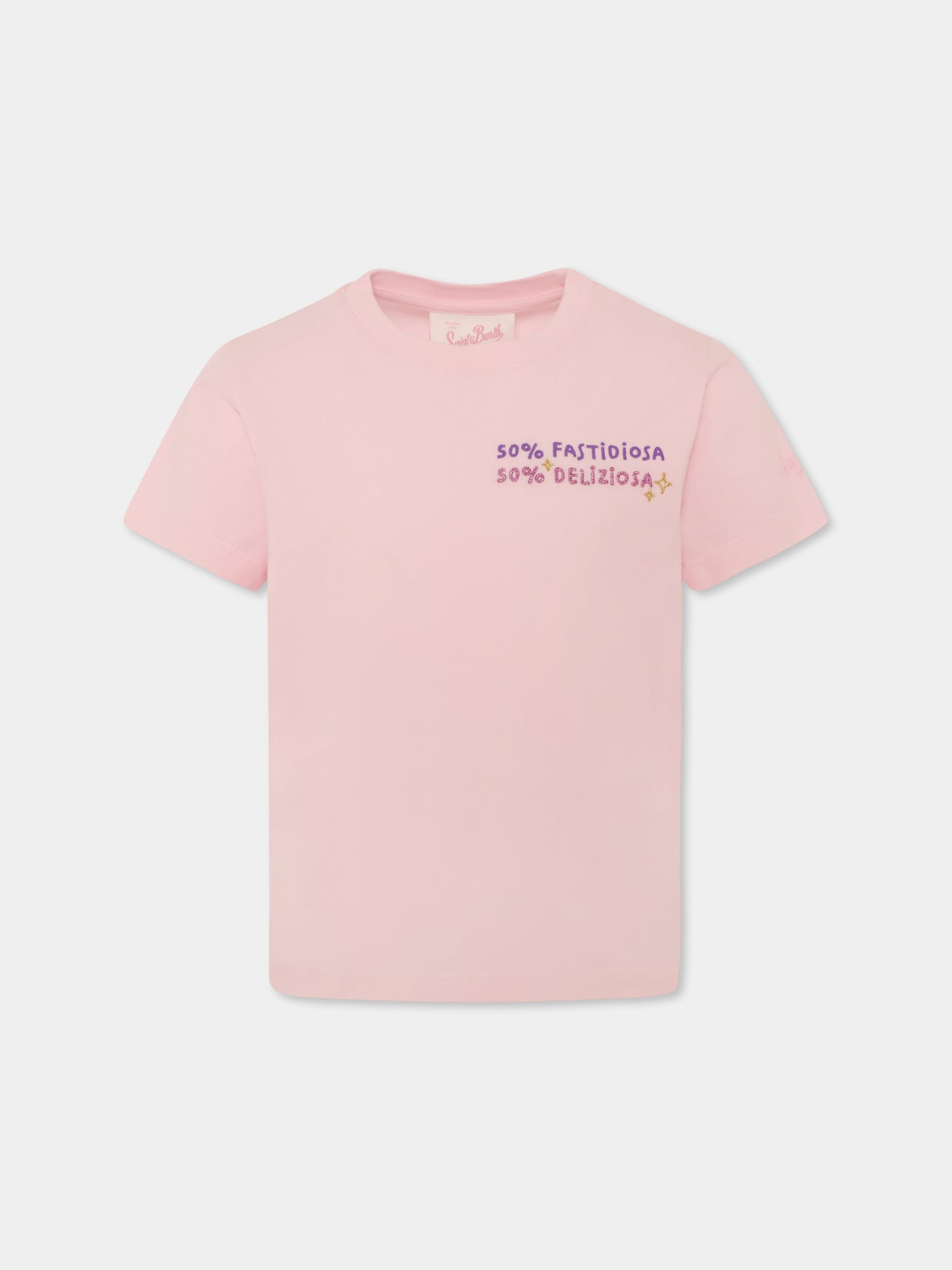 Pink t-shirt for girl with writing