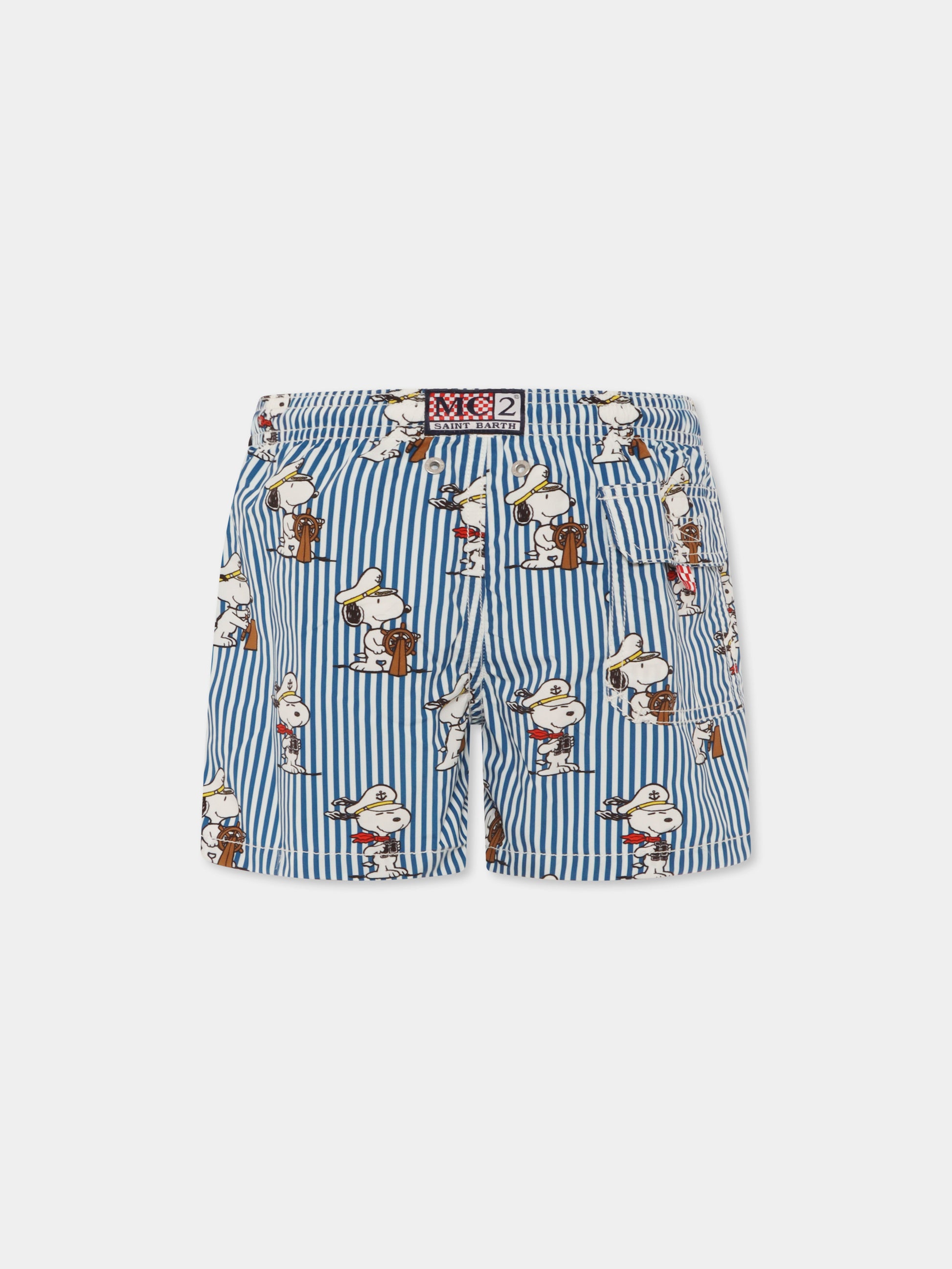 Boxer mare blu per bambino con Snoopy,Mc2 Saint Barth,JEA0001 01132H