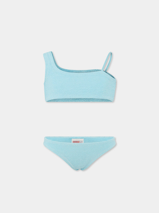 Bikini celeste per bambina,Mc2 Saint Barth,VIVY001 00303H