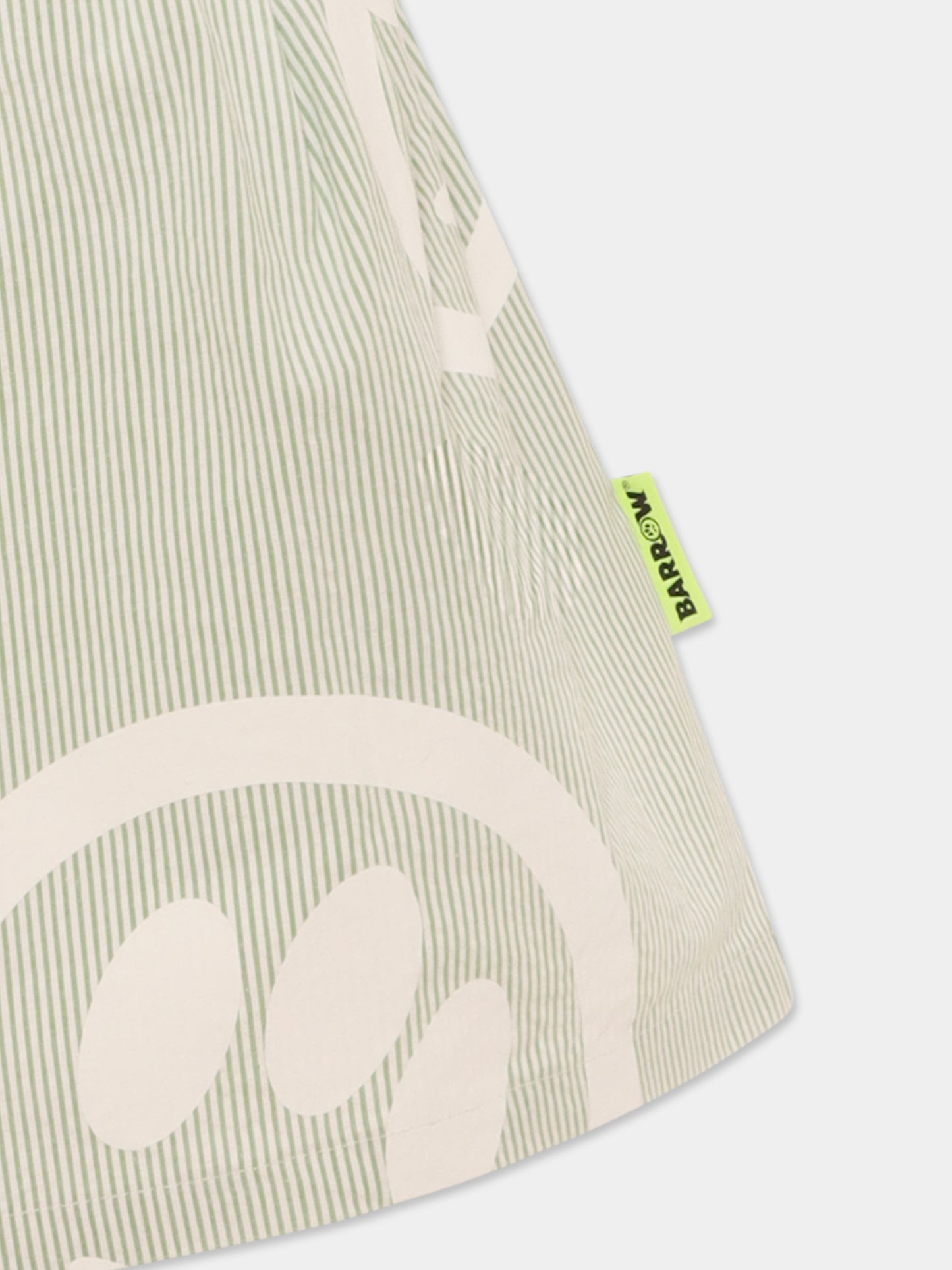 Shorts verdi per bambina con smile all over,Barrow,S5BKJGSH117 081