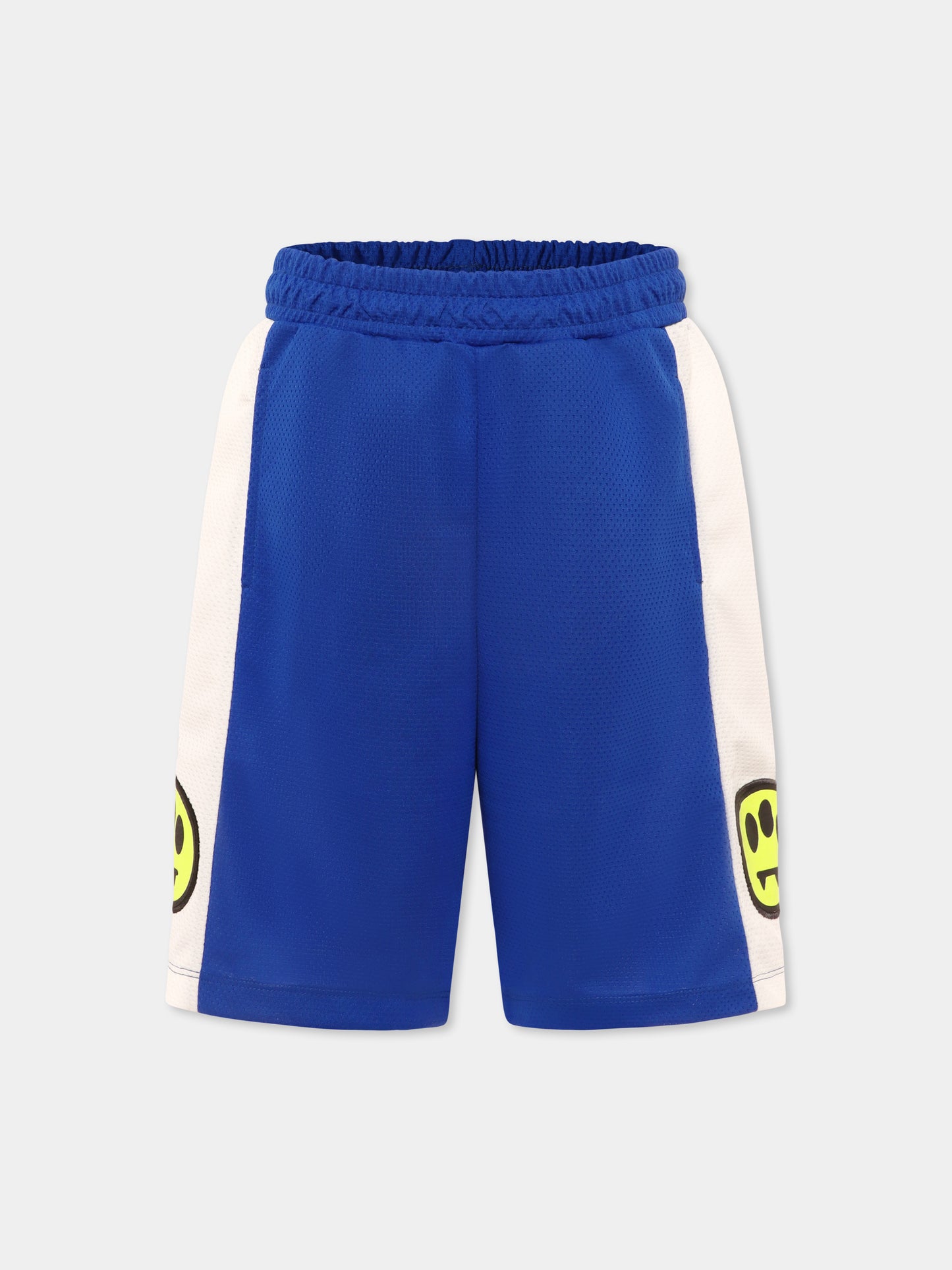 Blue shorts for kids with smiley
