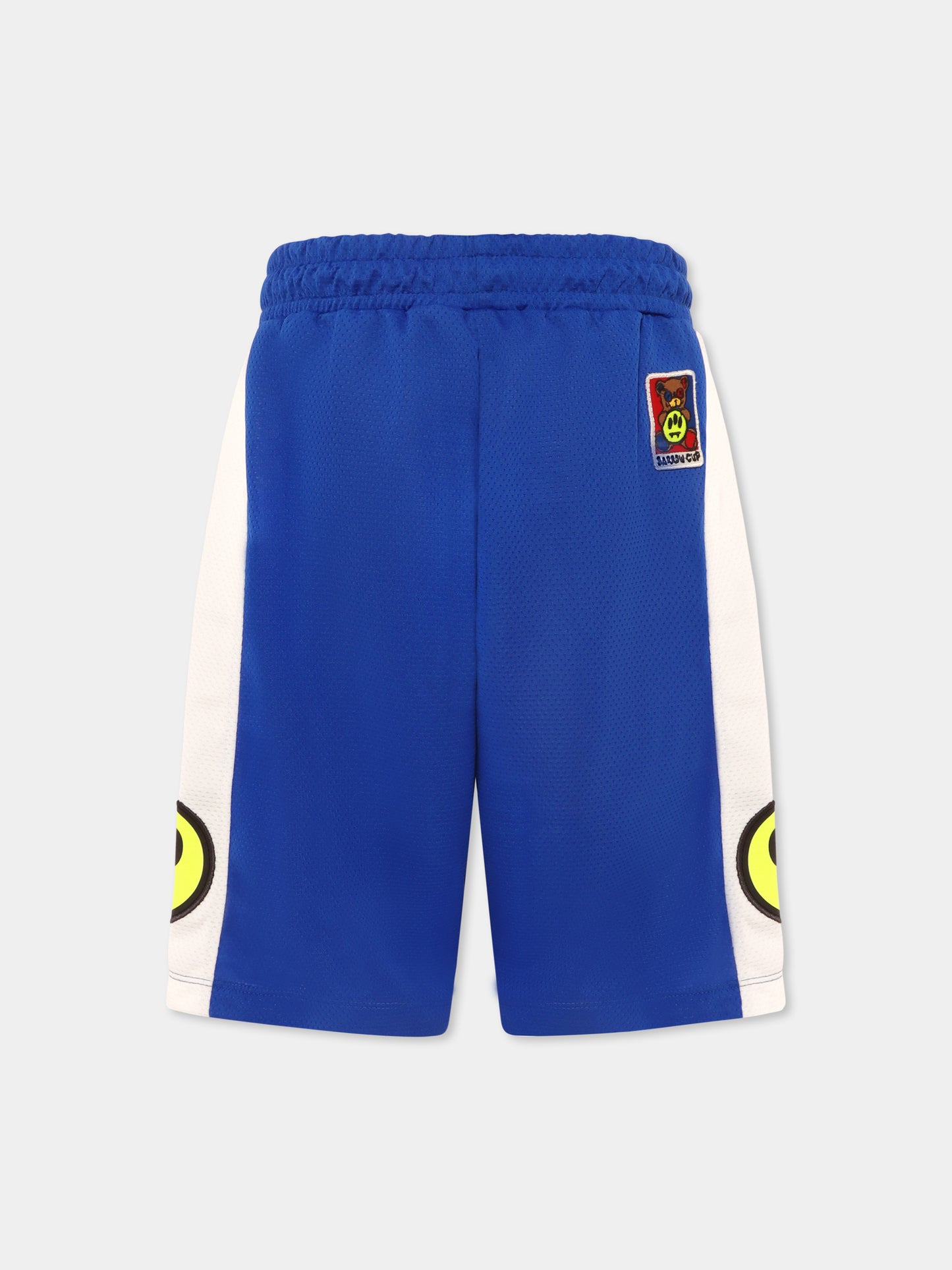 Blue shorts for kids with smiley