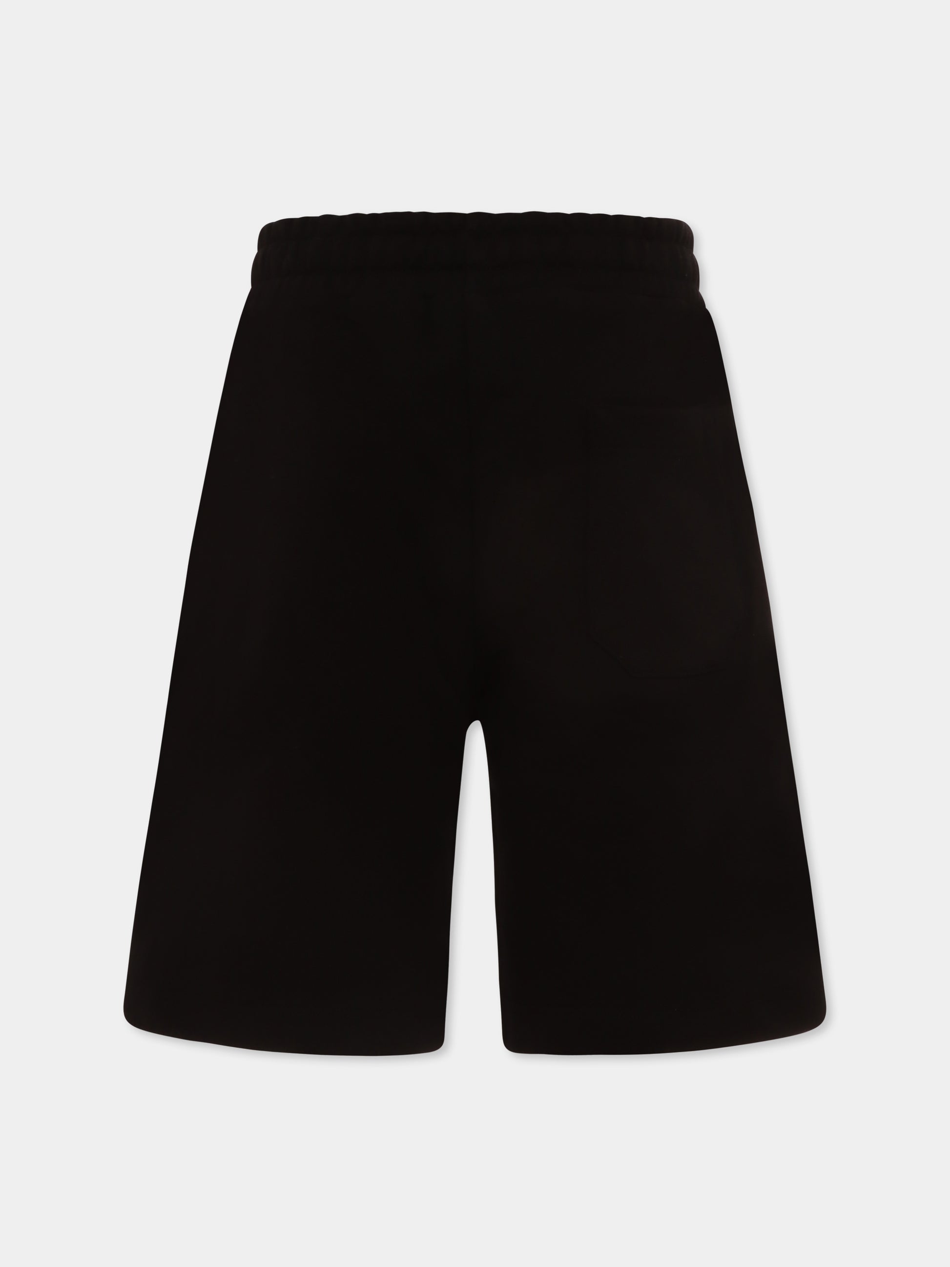 Shorts neri per bambini con stampa Bear,Barrow,S5BKJUBE030 110