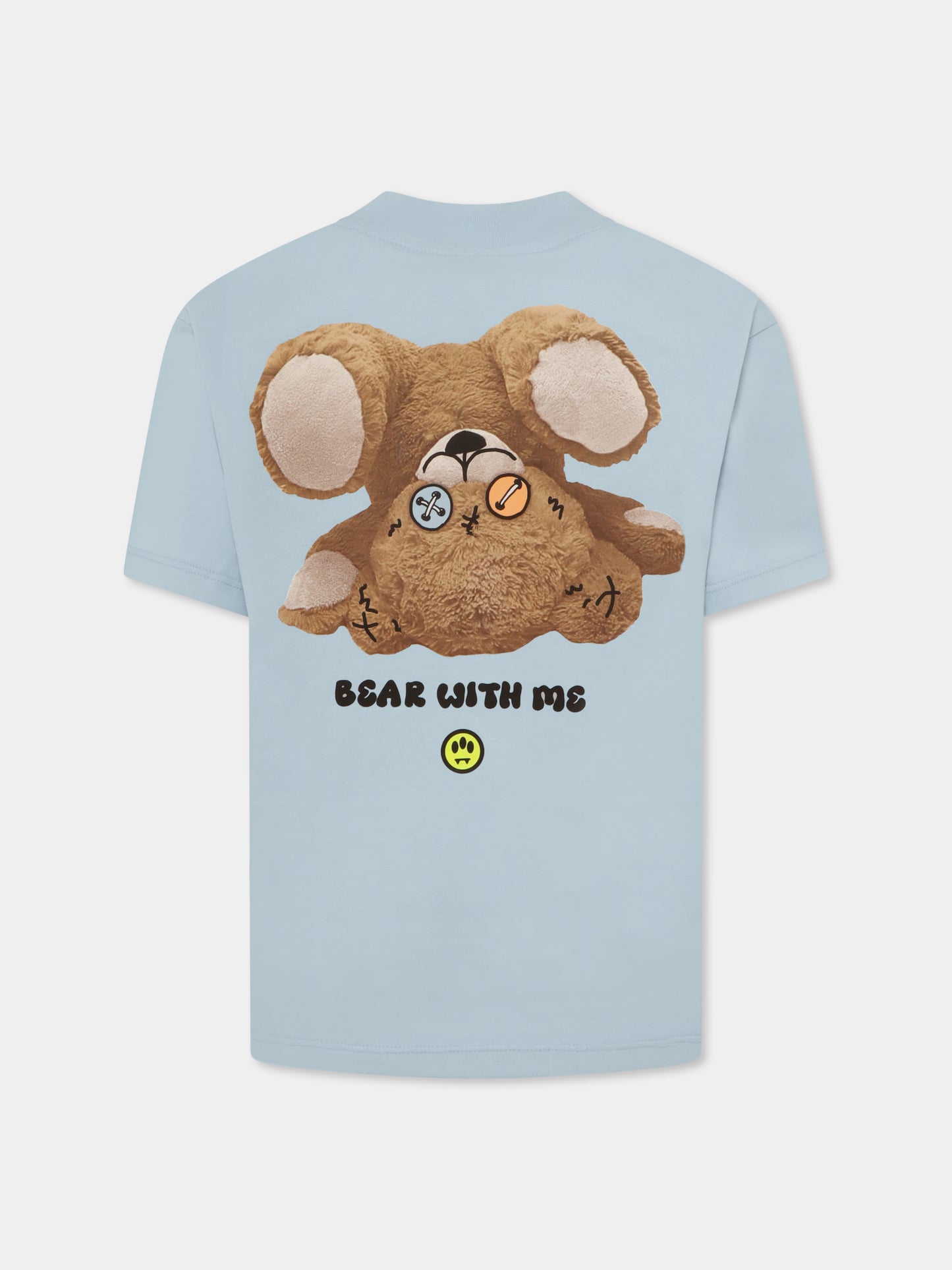 Light blue t-shirt for kids with smiley