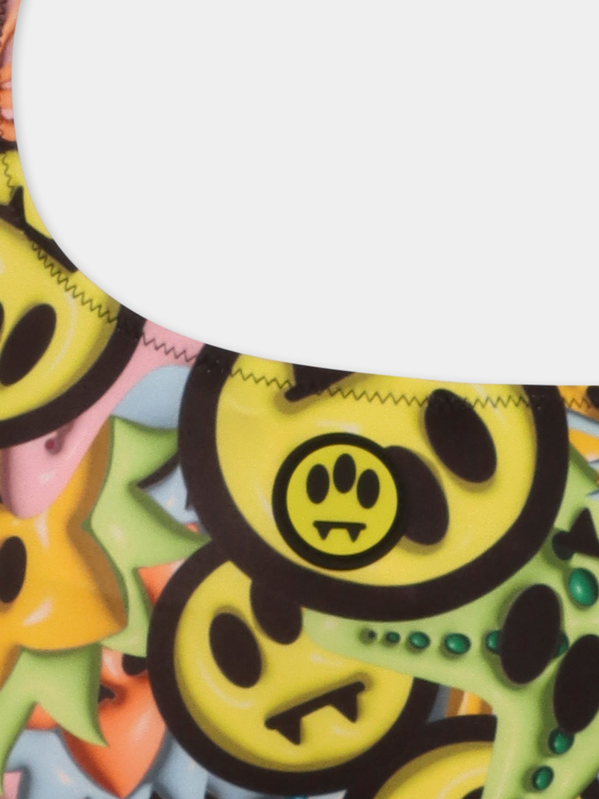 Costume intero multicolor per bambina con smile all over,Barrow,S5BKJGSM185 140