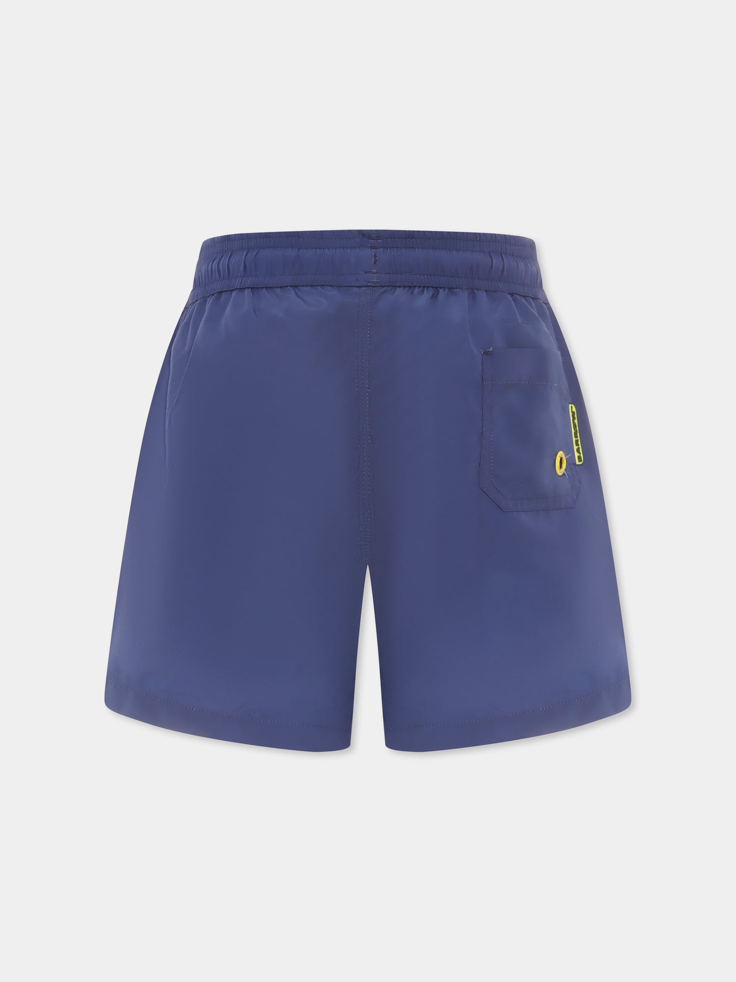 Boxer mare blu per bambino con logo e smile,Barrow,S5BKJUSS088 060