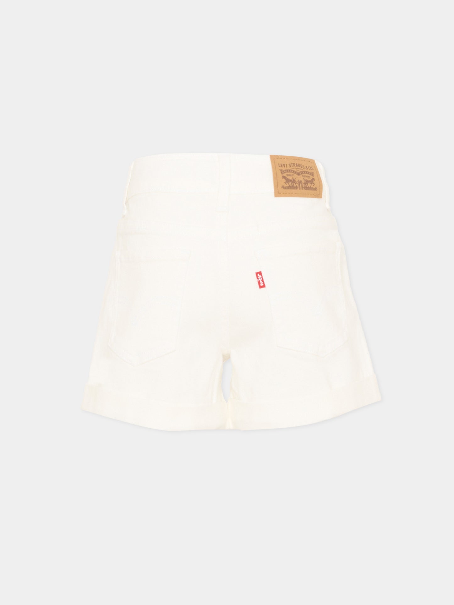 Shorts bianchi per bambina,Levi's Kids,4EH272 X38
