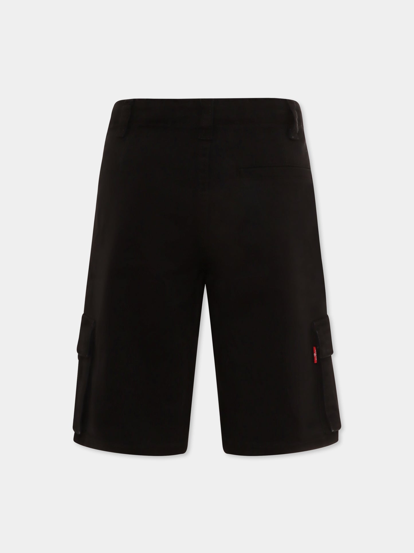 Shorts neri per bambino,Levi's Kids,8EM381 G52