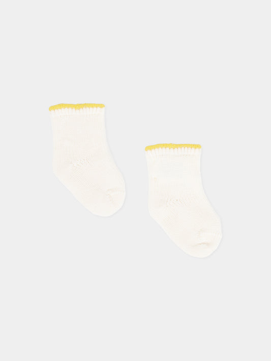 Calzini avorio per neonati,Gensami,CALZ-BASIC-WE OFF WHITE