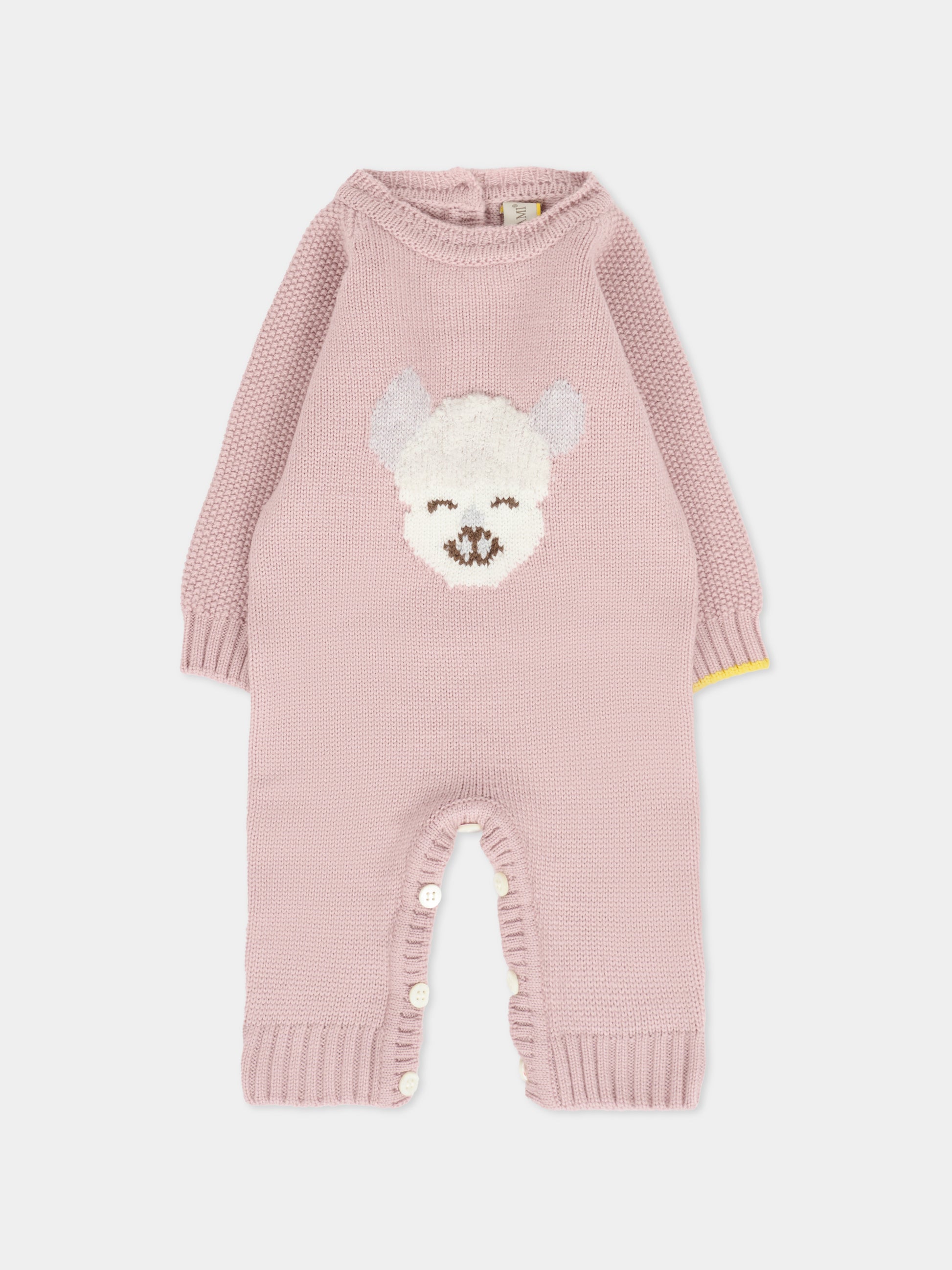 Tutina rosa per neonata con alpachino,Gensami,TU-ALP-WE CAMEO PINK