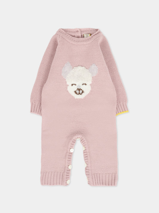 Tutina rosa per neonata con alpachino,Gensami,TU-ALP-WE CAMEO PINK