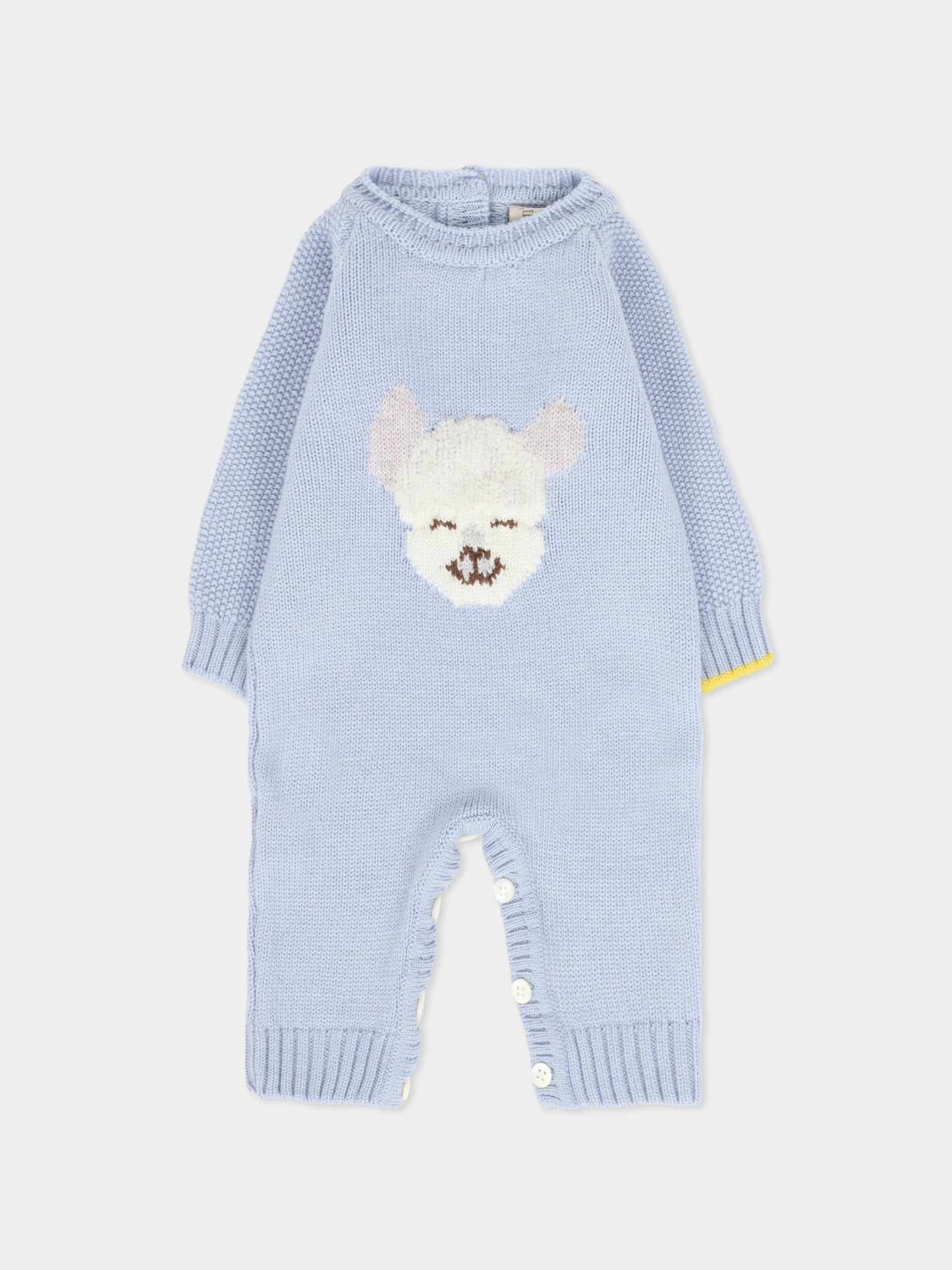 Tutina celeste per neonato con alpachino,Gensami,TU-ALP-WE SKY BLUE