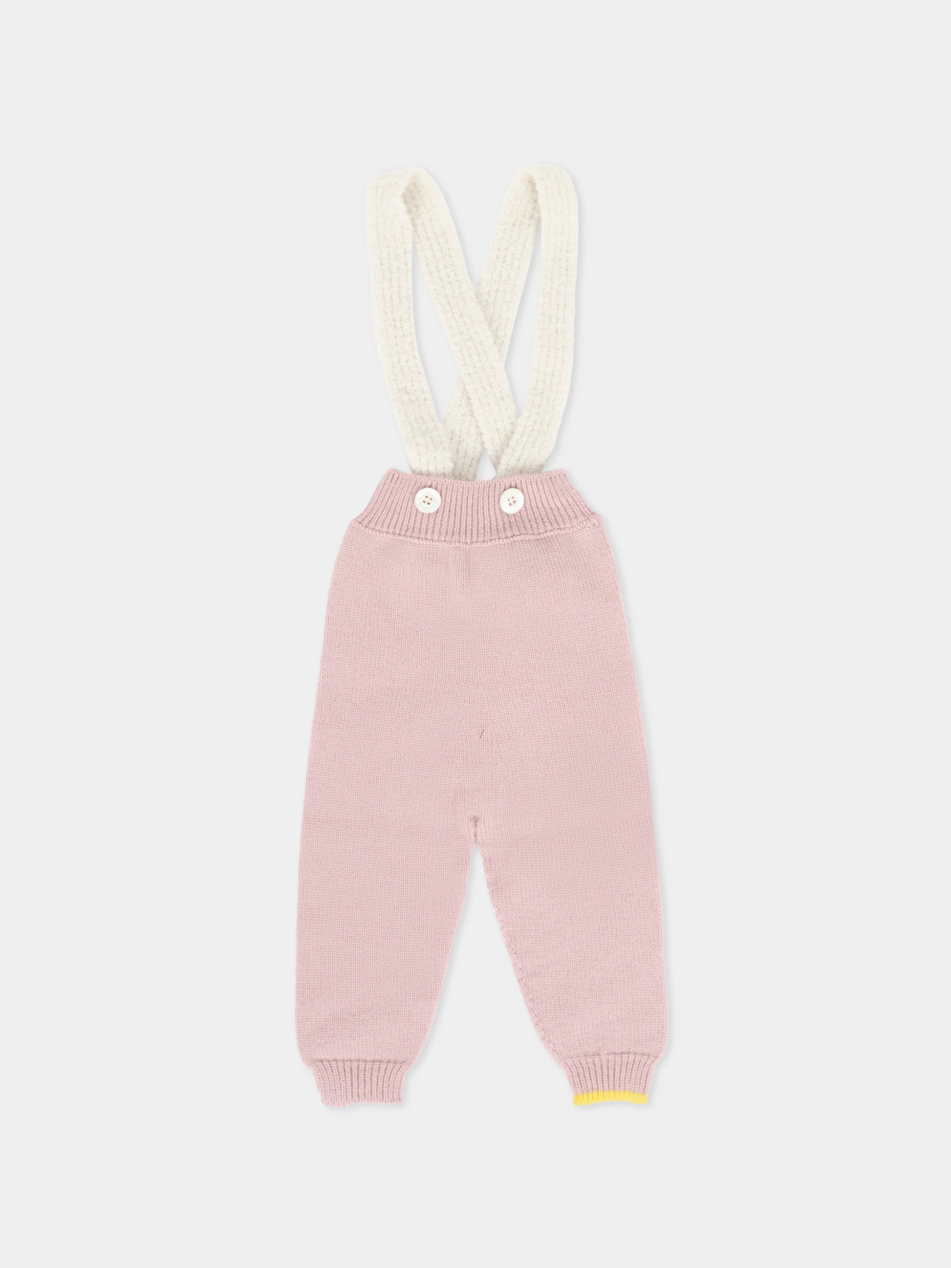 Pantaloni rosa per neonata,Gensami,SUSPENDER-ALP-WE CAMEO PINK
