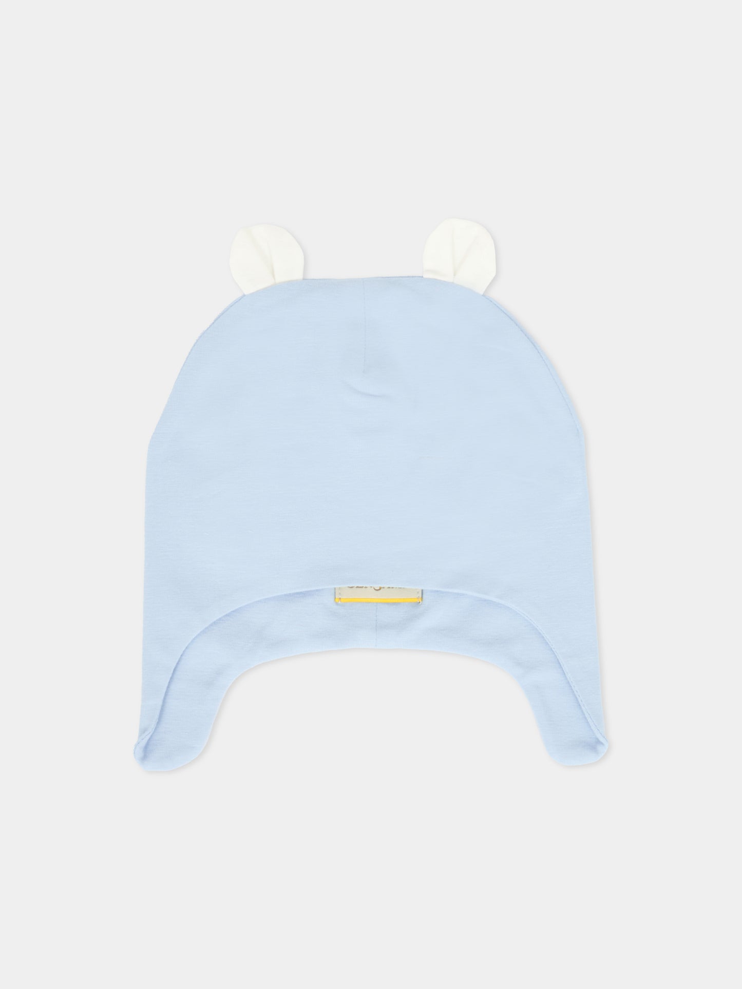 Berretto celeste per neonato con orecchie,Gensami,CAP-ALP-J LIGHT BLUE