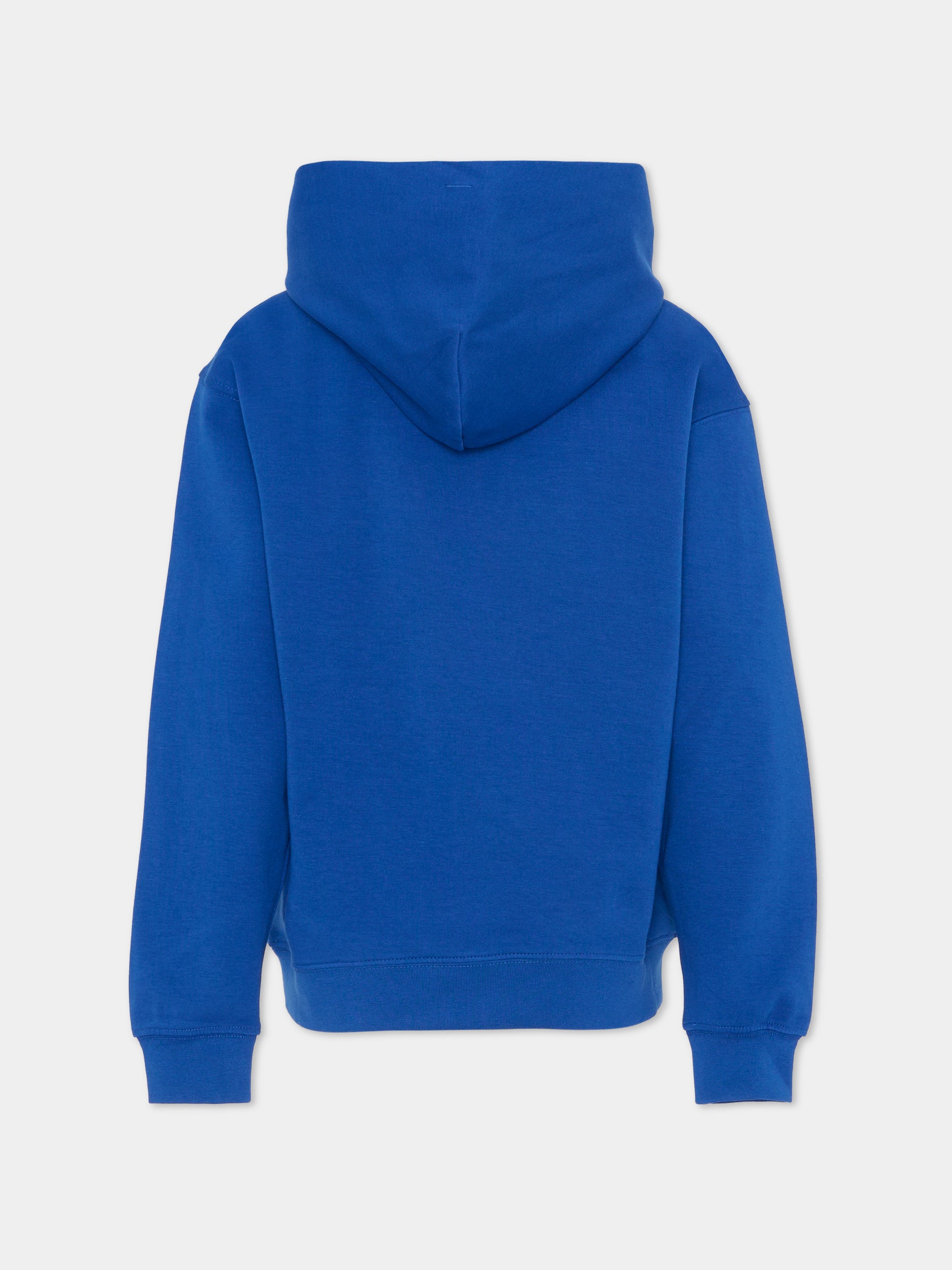 Felpa blu per bambini con logo,Calvin Klein Kids,IB0IB02615 C61