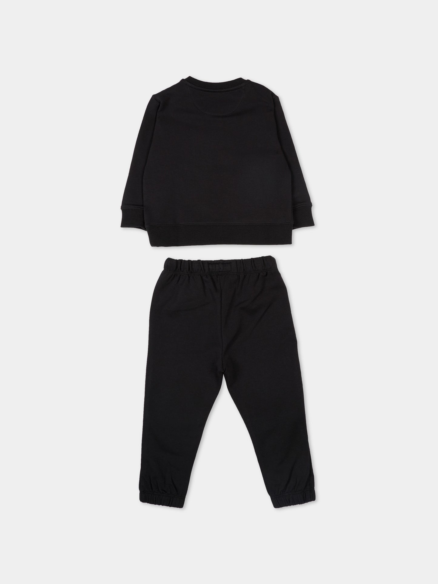 Completo sportivo nero per neonati con logo,Calvin Klein Kids,IN0IN00336 BEH