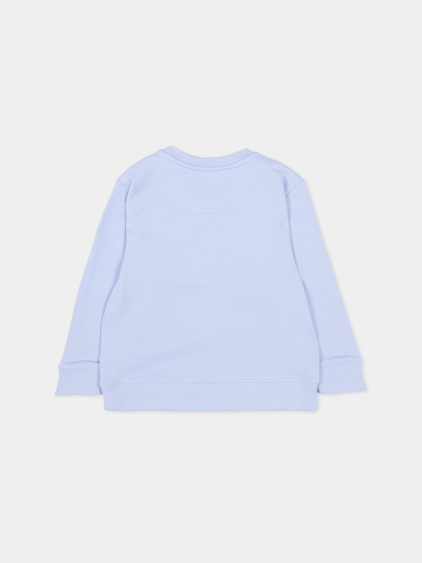 Felpa celeste per neonato con logo,Calvin Klein Kids,IN0IN00346 C5O