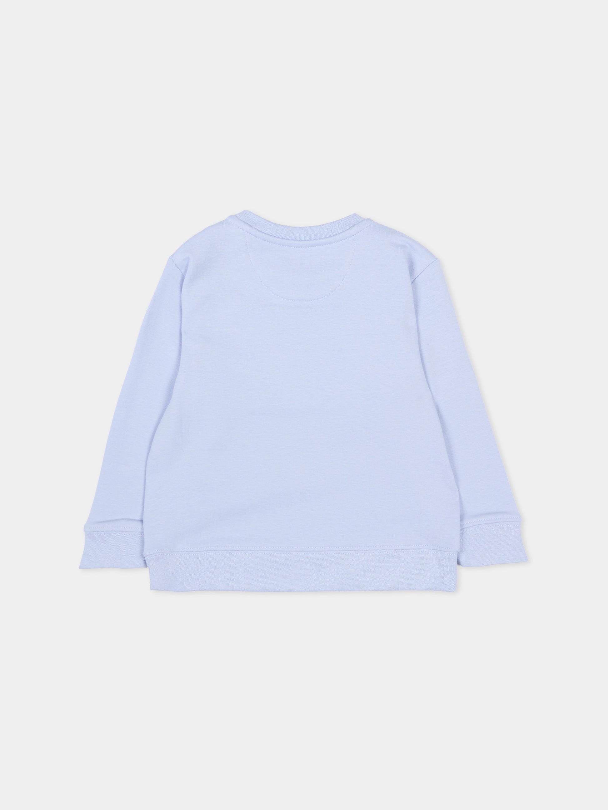 Felpa celeste per neonato con logo,Calvin Klein Kids,IN0IN00346 C5O