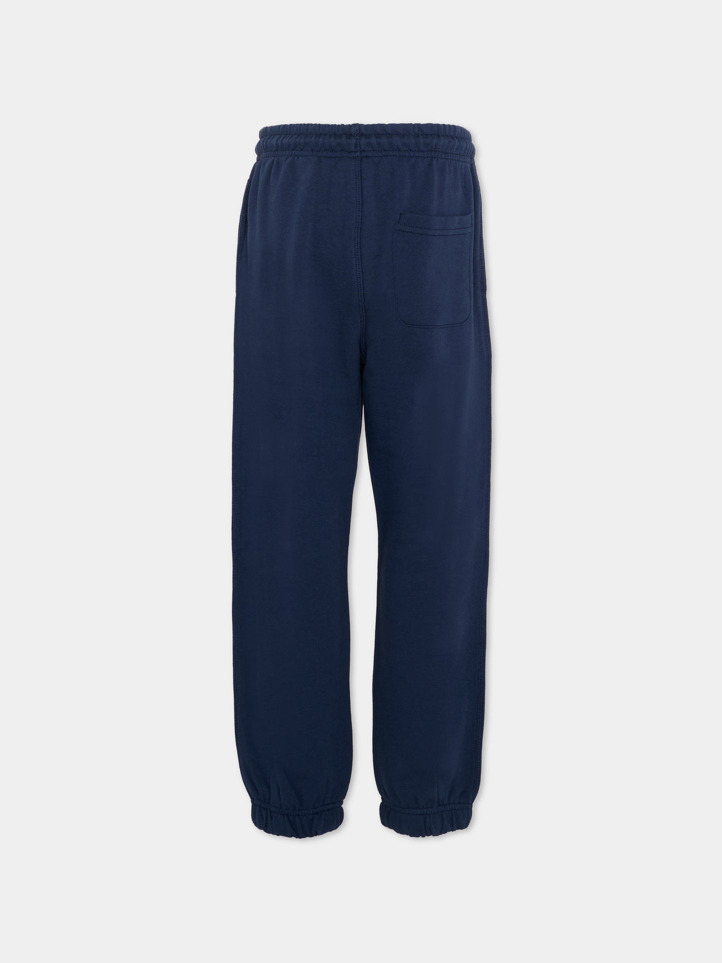 Pantaloni sportivi blu per bambini con logo,New Balance,LAKB0060 NNY