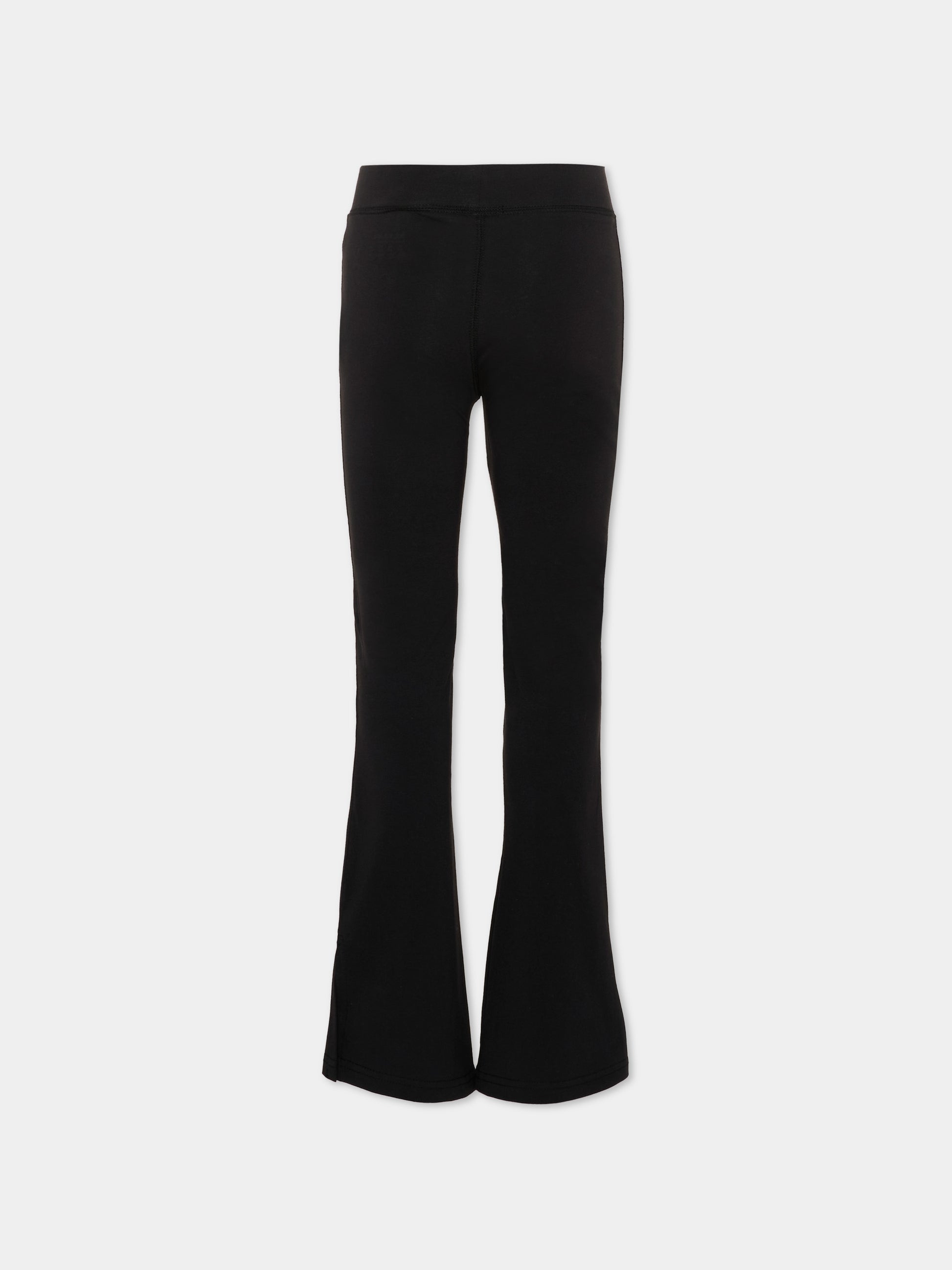 Leggings nero per bambina con logo,New Balance,LAKG0007 BK