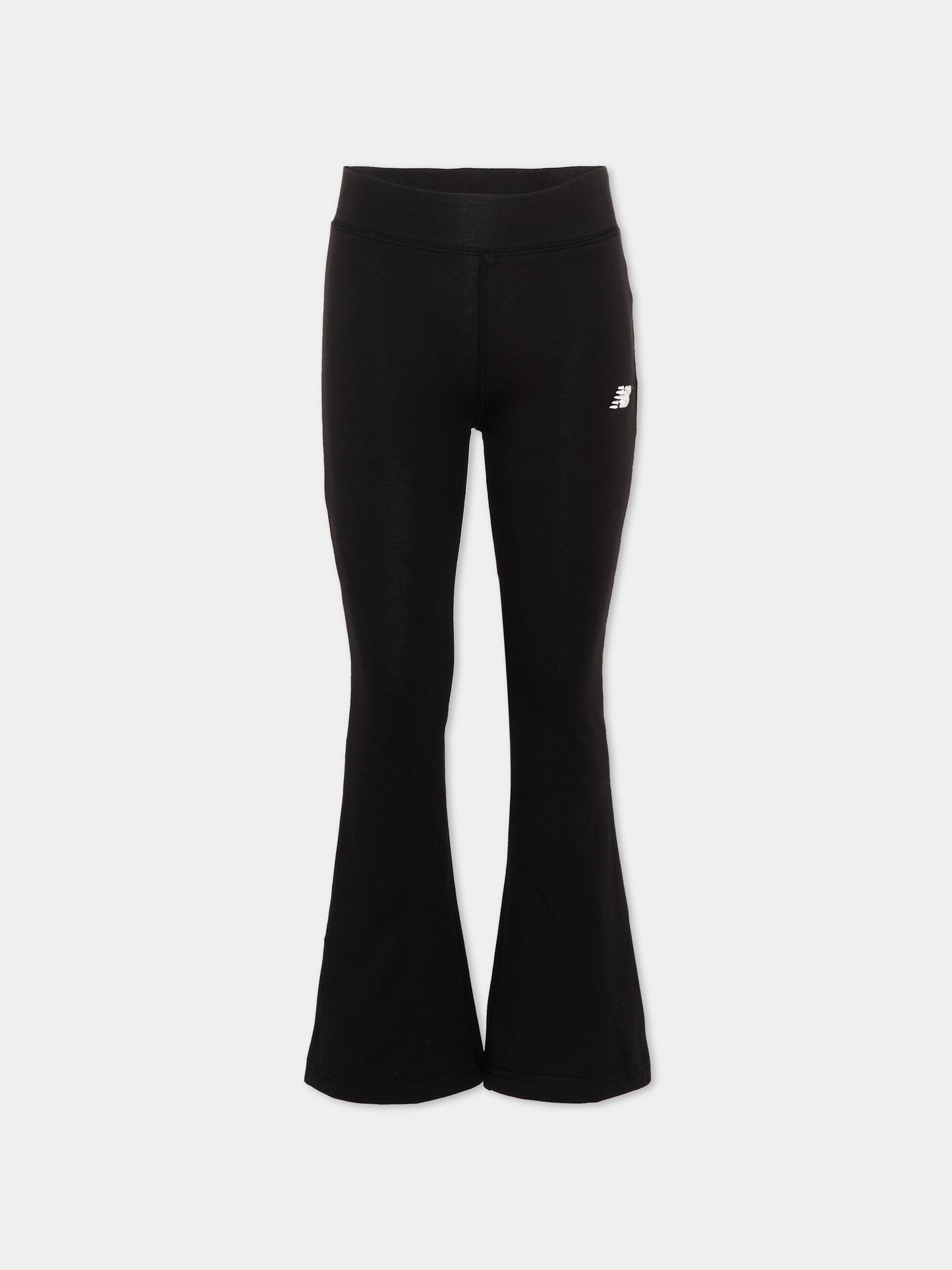 Leggings neri per bambina con logo,New Balance,YB61V2SE BK