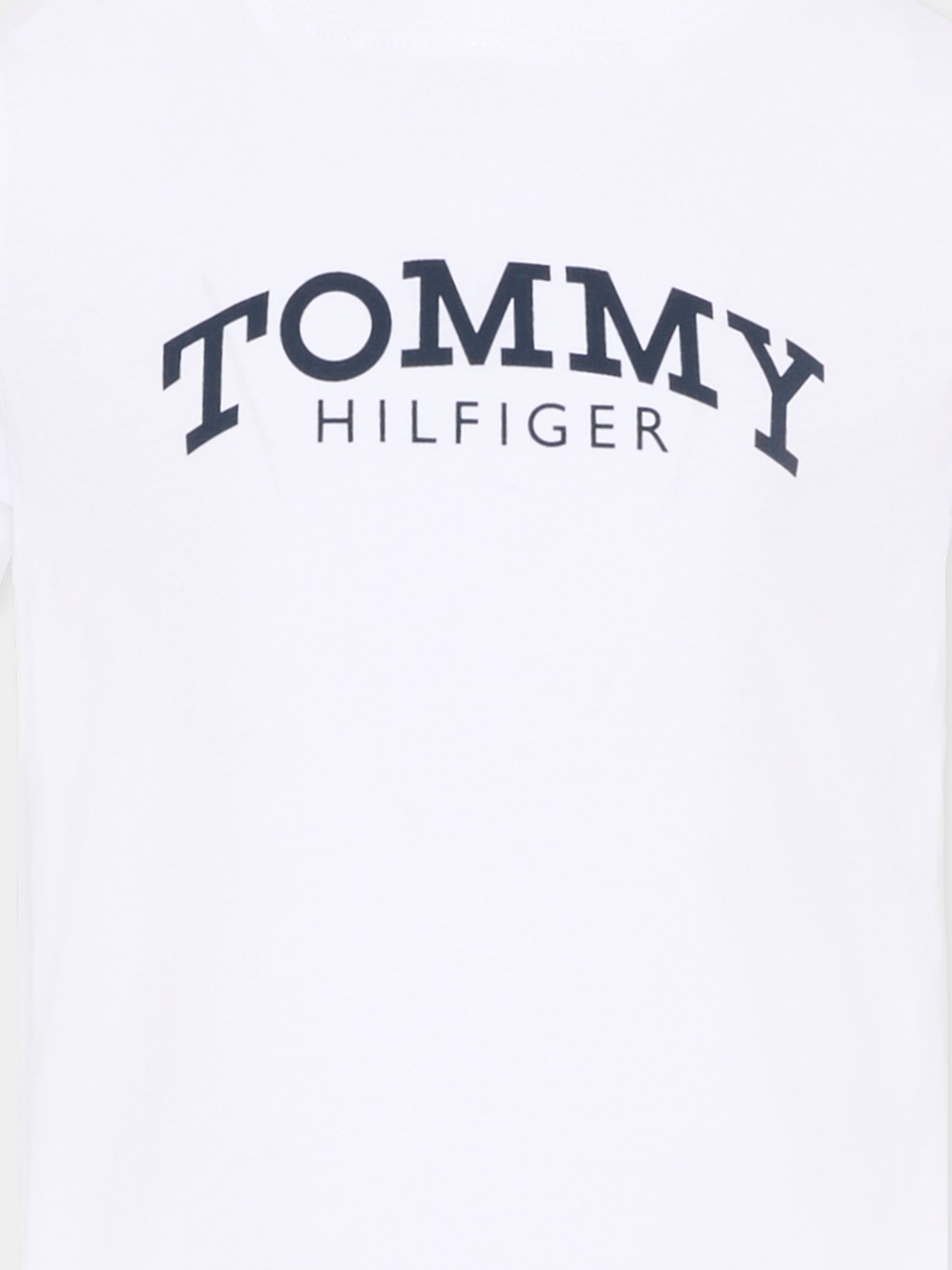 T-shirt bianca per bambino con logo,Tommy Hilfiger Junior,KB0KB10051 YBR