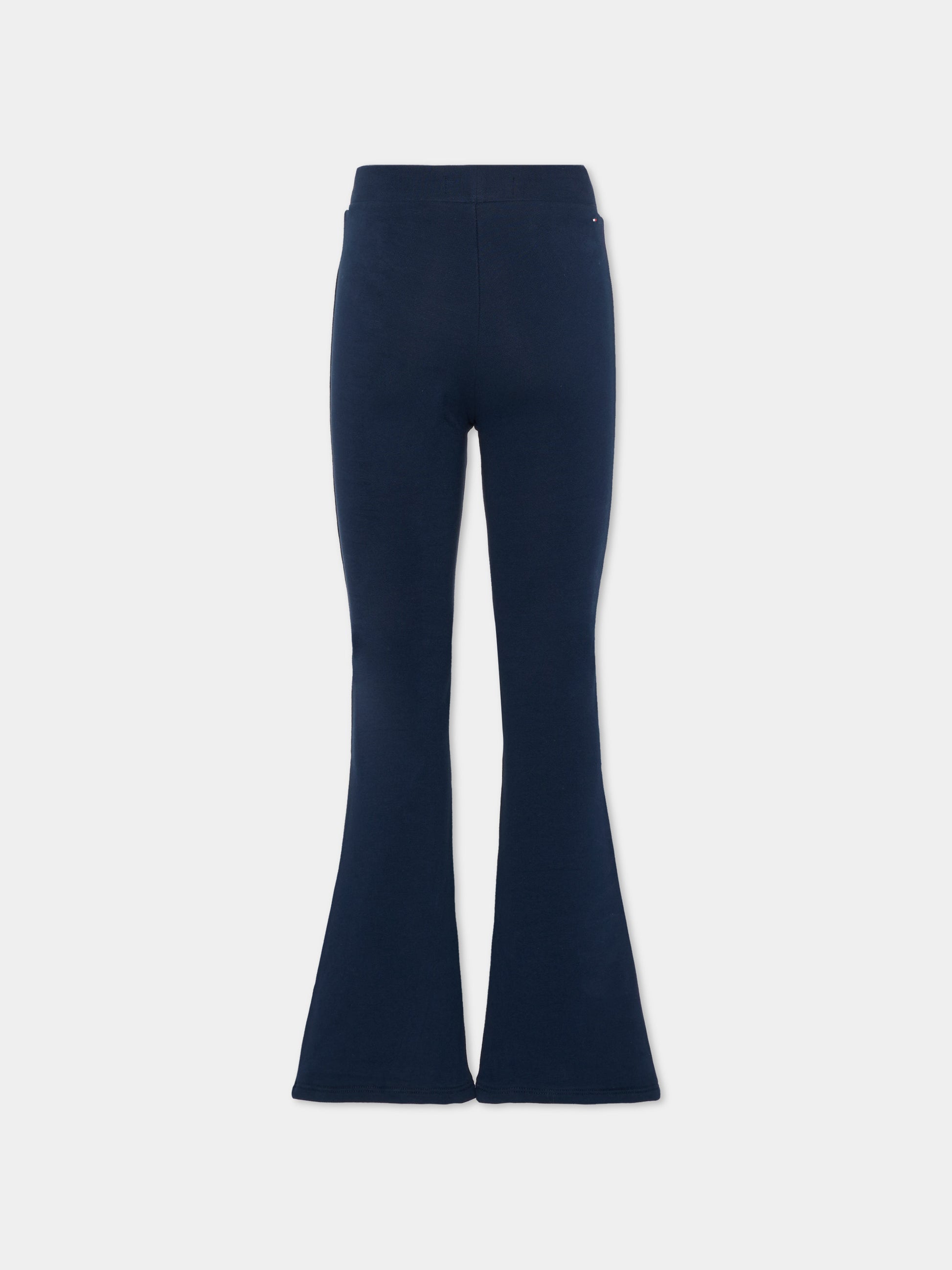 Leggings blu per bambina con logo,Tommy Hilfiger Junior,KG0KG08980 C1G