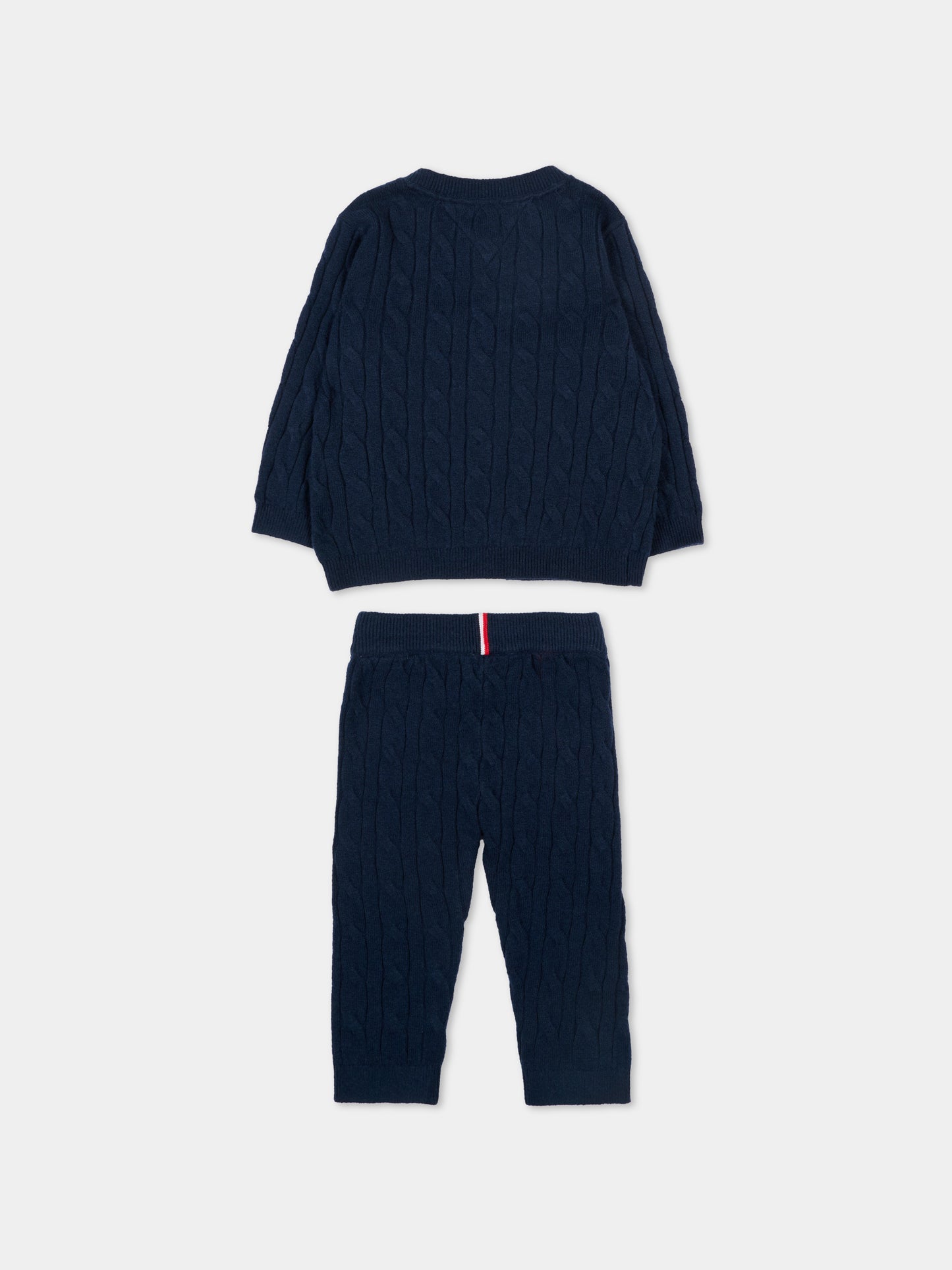 Completo nascita blu per neonato con Tommy flag,Tommy Hilfiger Junior,KN0KN02160 C1G