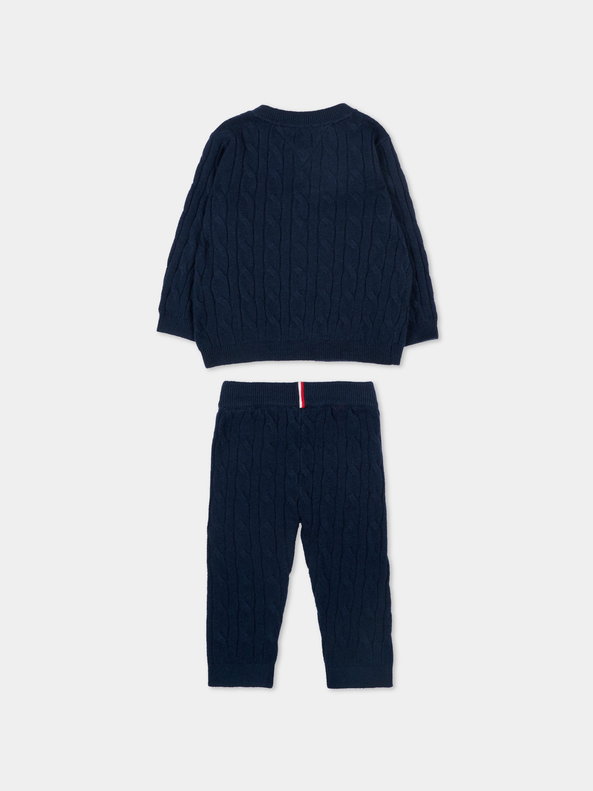 Completo nascita blu per neonato con Tommy flag,Tommy Hilfiger Junior,KN0KN02160 C1G