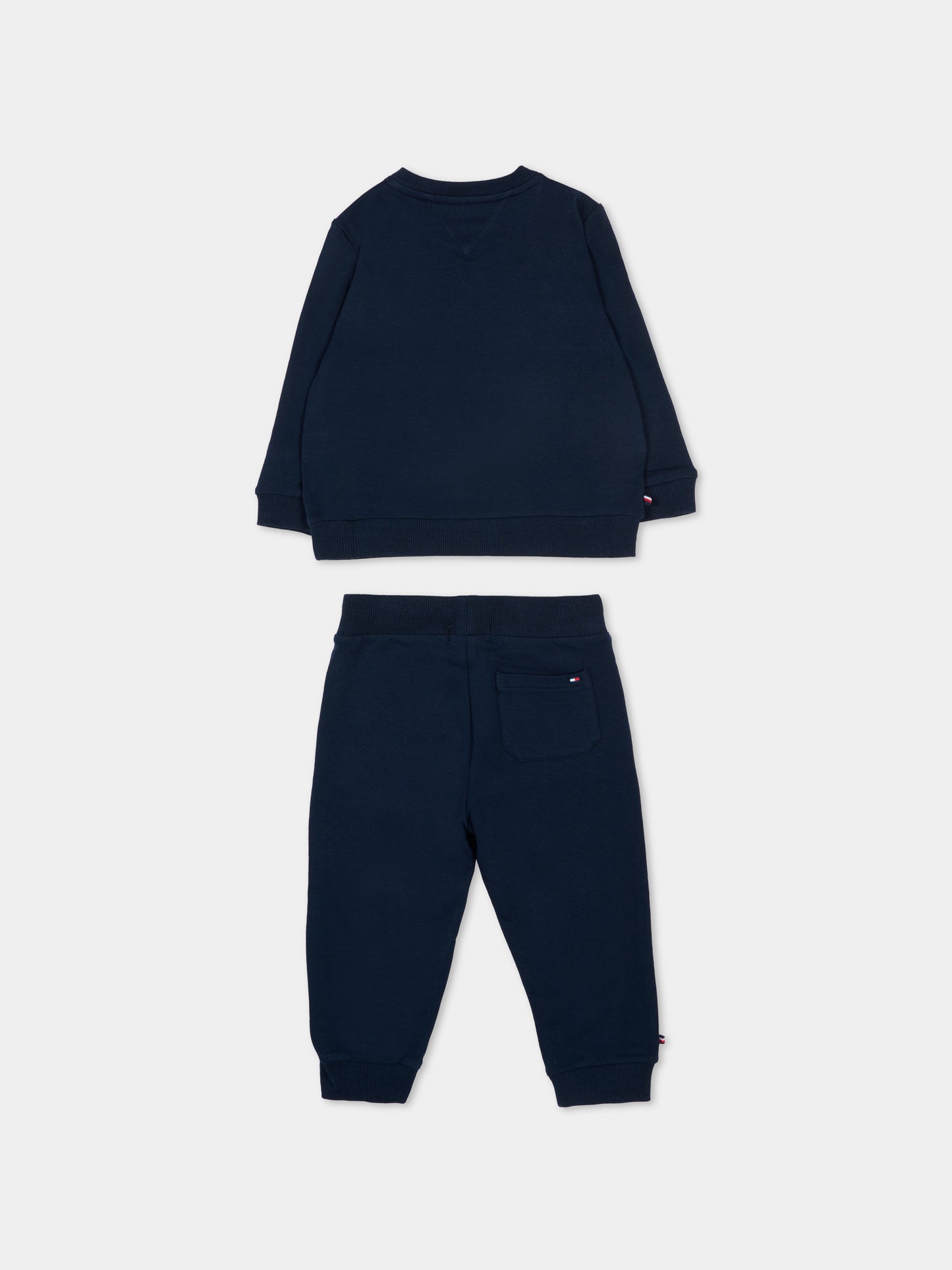 Completo sportivo blu per neonato logo,Tommy Hilfiger Junior,KN0KN02162 C1G