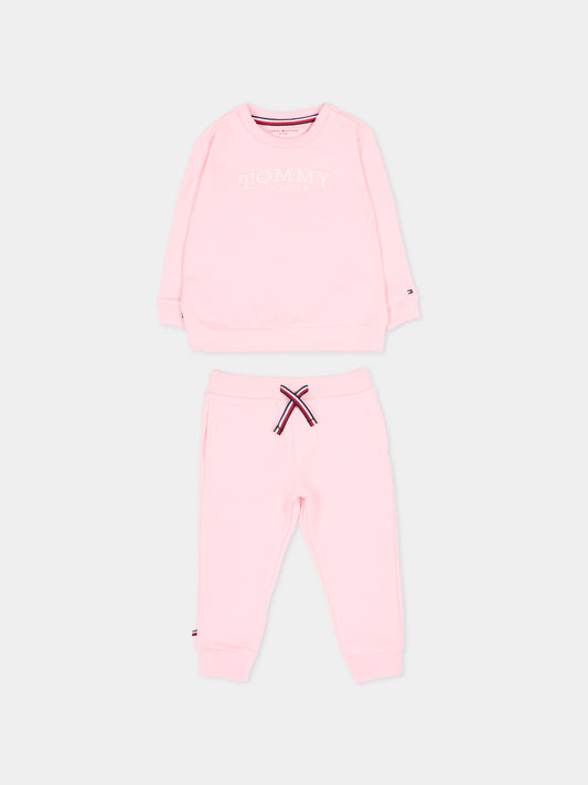 Completo sportivo rosa per neonata con logo,Tommy Hilfiger Junior,KN0KN02162 TG7