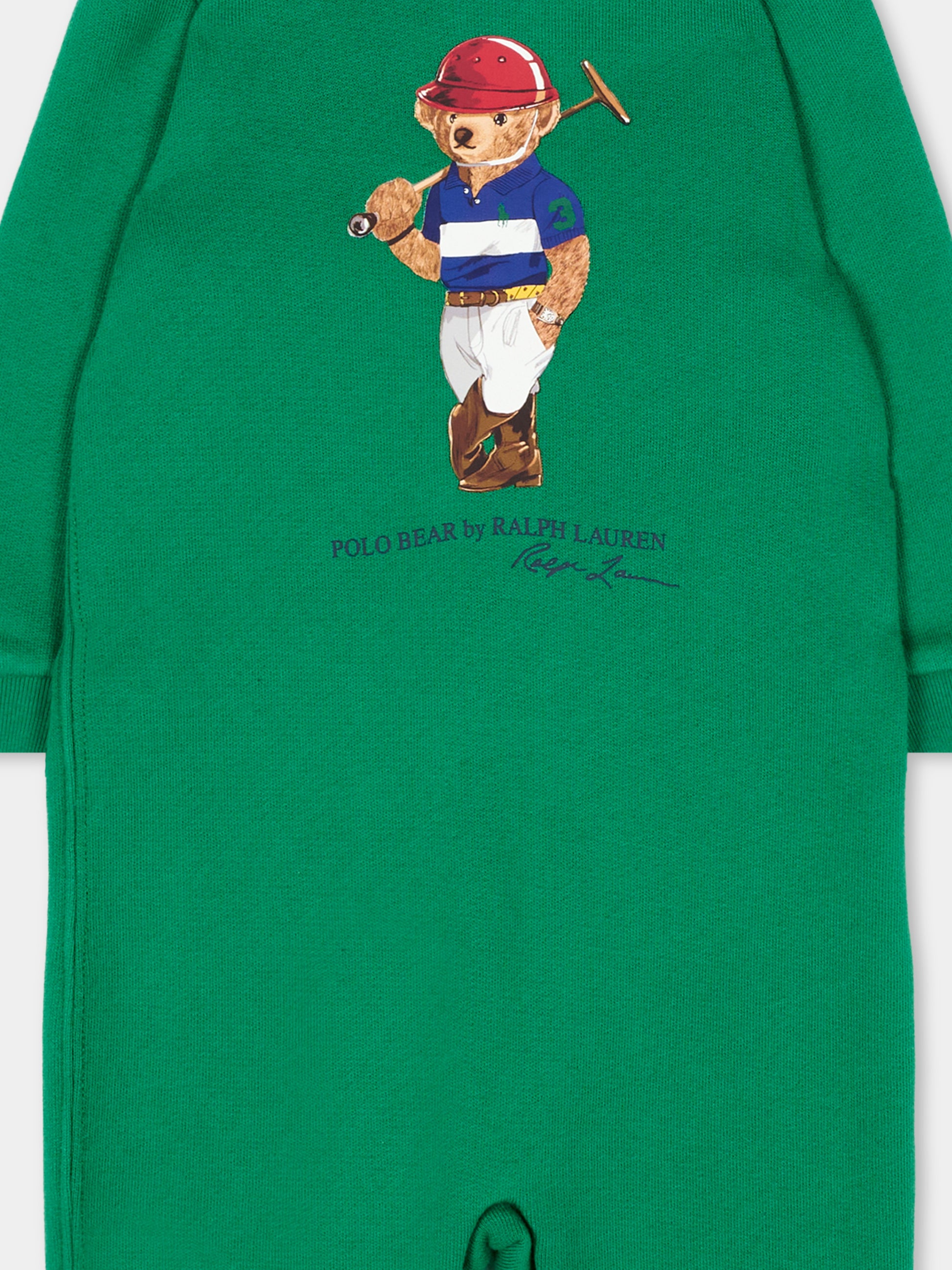 Tutina verde per neonato con Polo Bear,Ralph Lauren Kids,A98933001