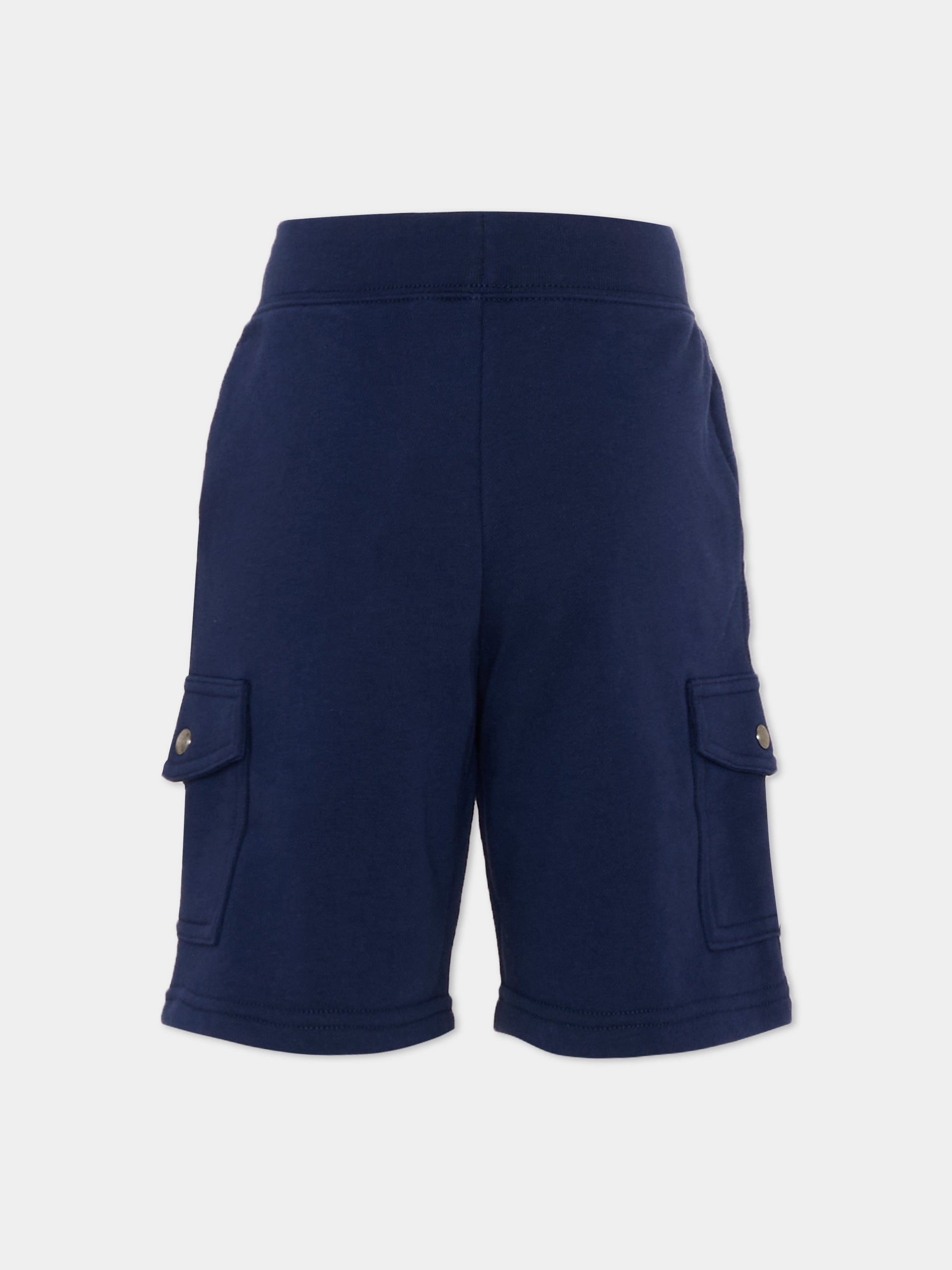 Shorts sportivi blu per bambino con Polo Pony,Ralph Lauren Kids,958158002