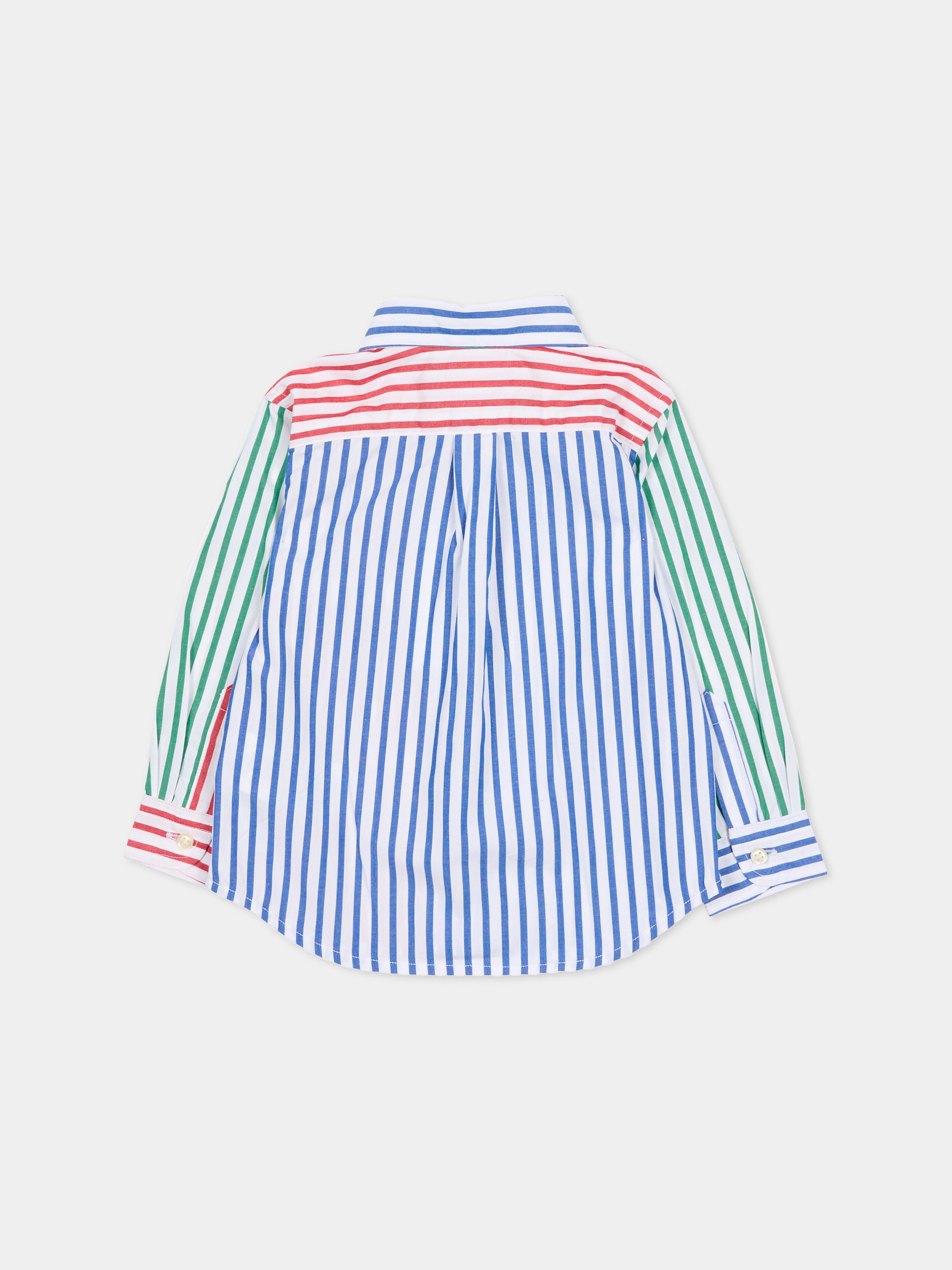 Camicia multicolor per neonato con iconico cavallino verde,Ralph Lauren Kids,A96282001