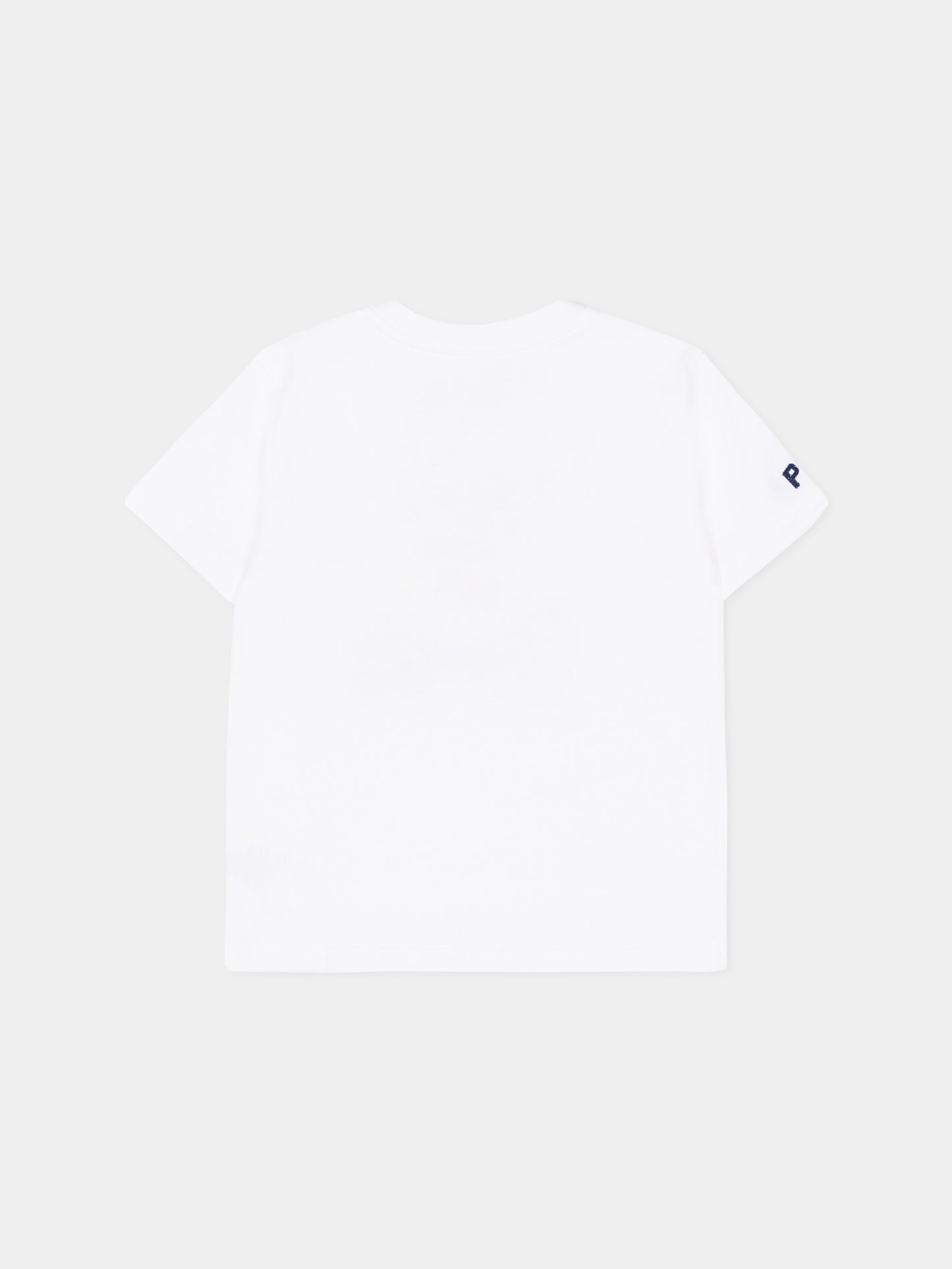 T-shirt bianca per neonato con Polo Bear,Ralph Lauren Kids,844731001