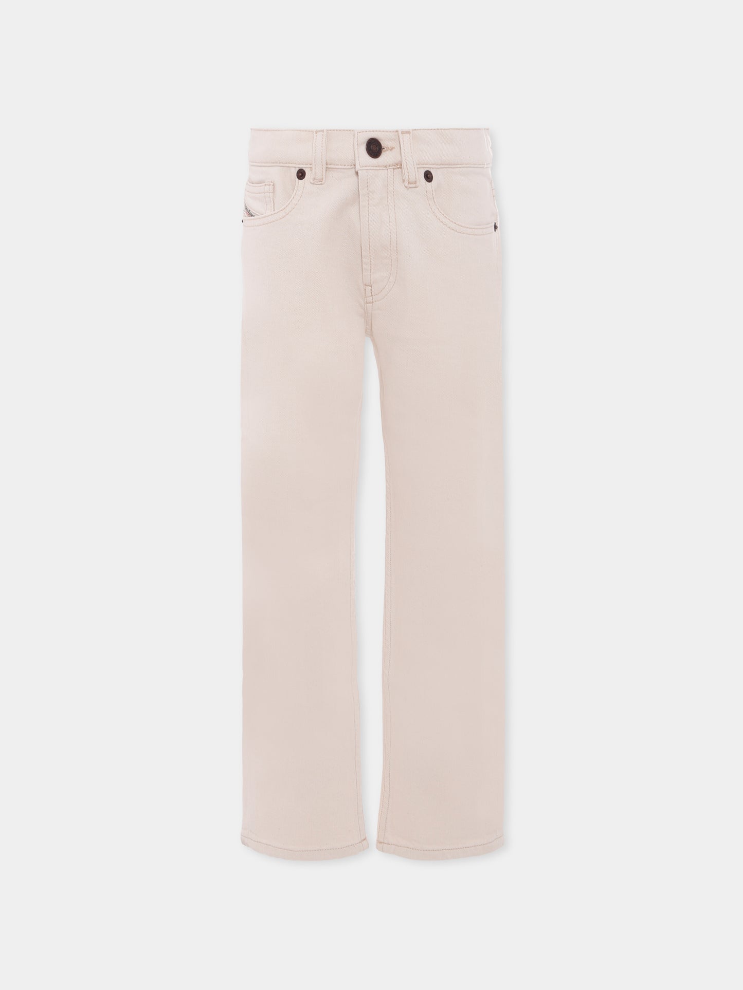 Jeans avorio per bambino con logo,Diesel,J00808 KXBDB K101