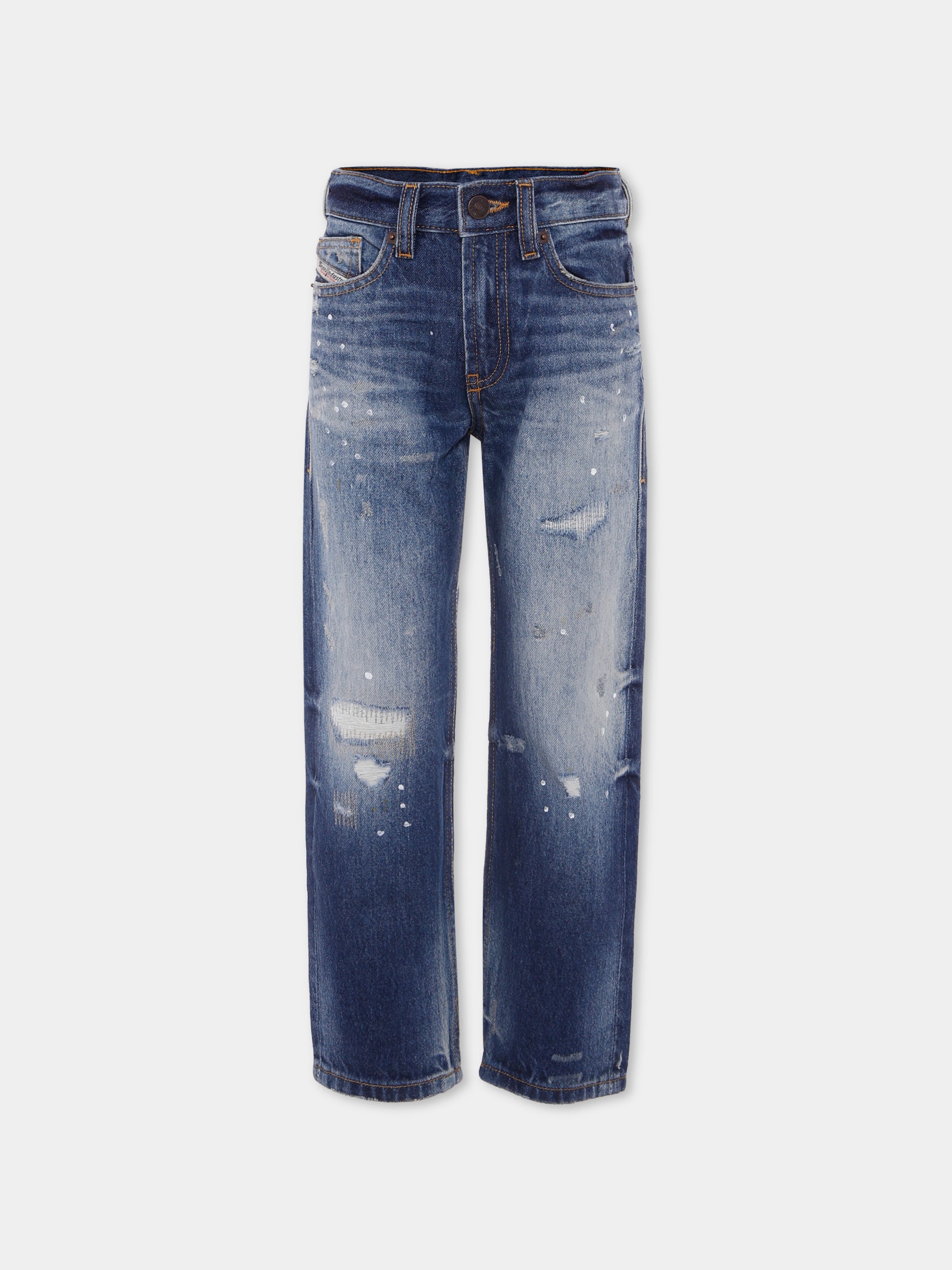 Jeans denim per bambino con logo,Diesel,J00808 KXBKX K01