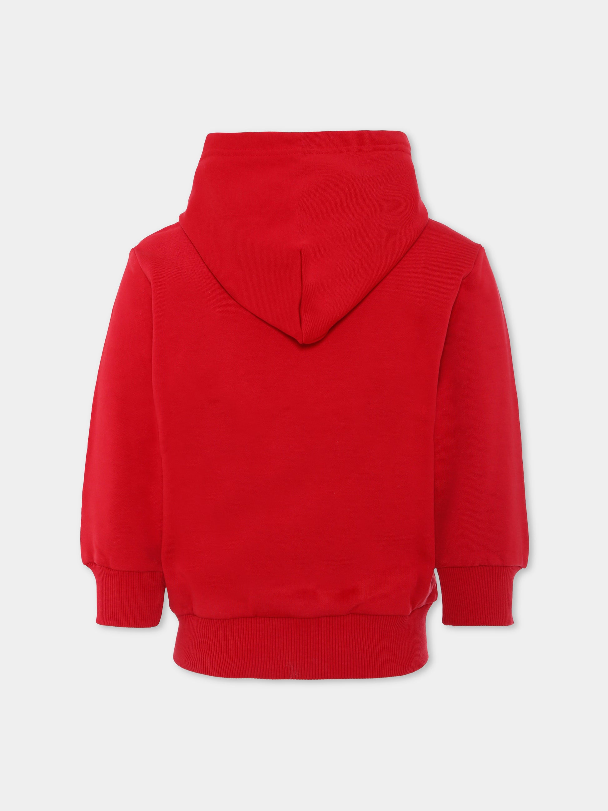 Felpa rossa per bambini con logo,Diesel,J01542 KYAVF K407