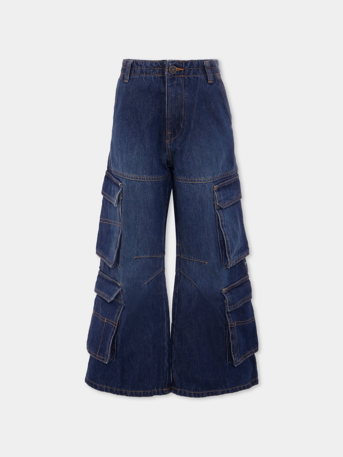 Jeans denim per bambino con logo,Diesel,J01725 KXBLU K01