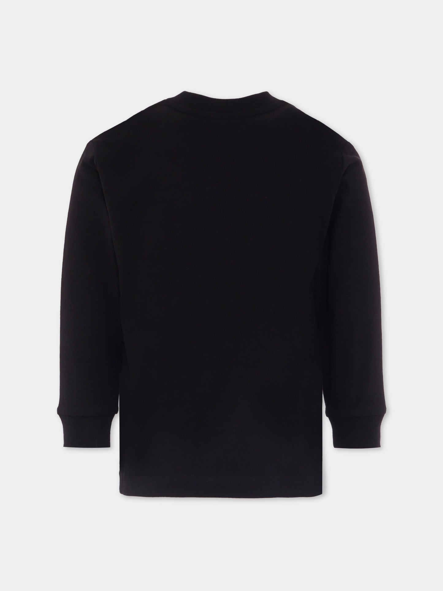 T-shirt nero per bambino con logo,Diesel,J02016 0BEAF K900