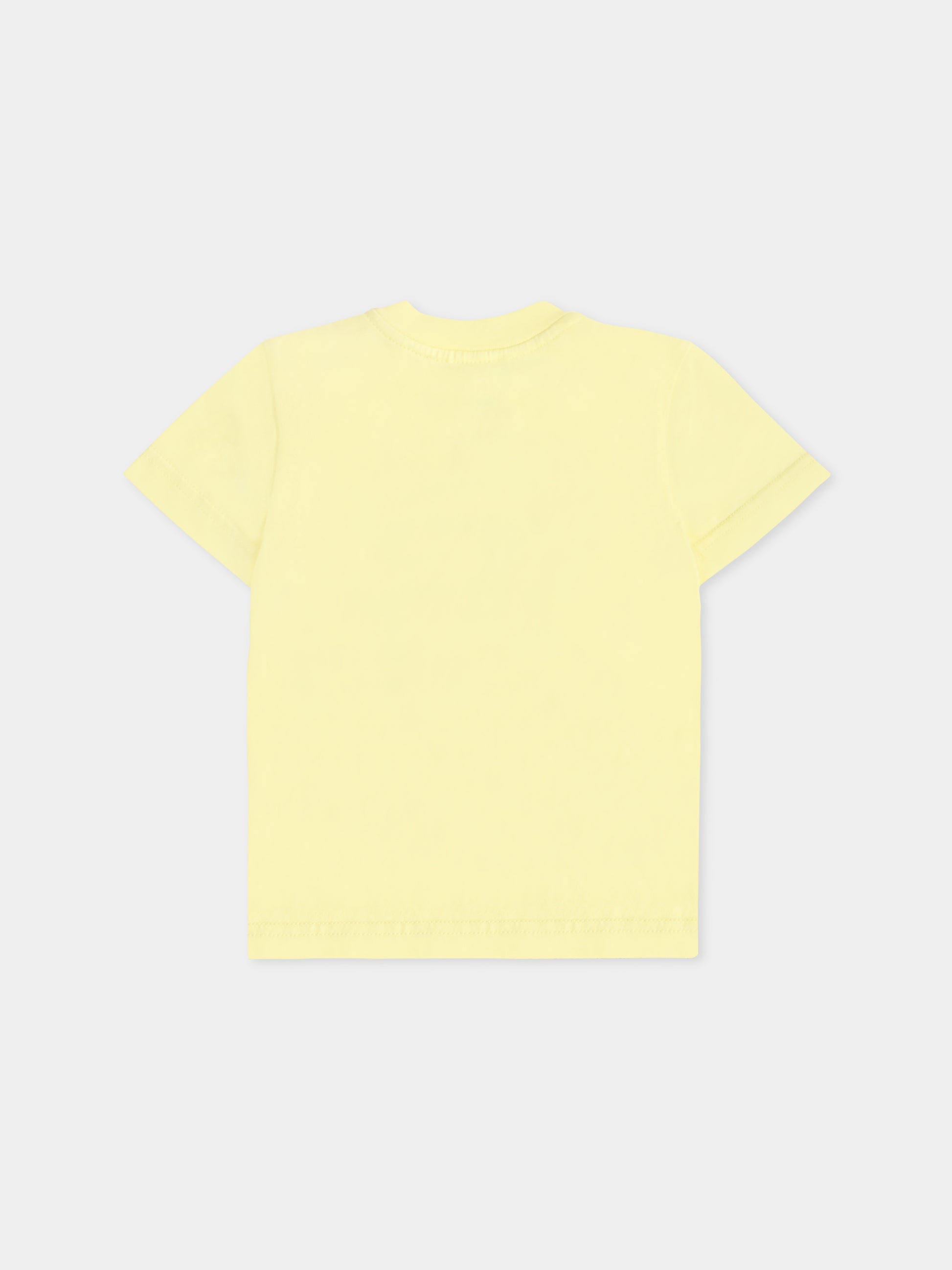 T-shirt gialla per neonato con logo,Diesel,K00519 00YI9 K235