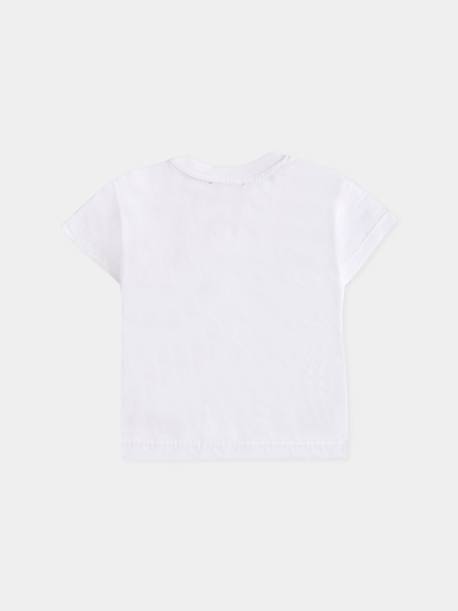 T-shirt bianca per neonati con logo,Diesel,K00569 00YI9 K100