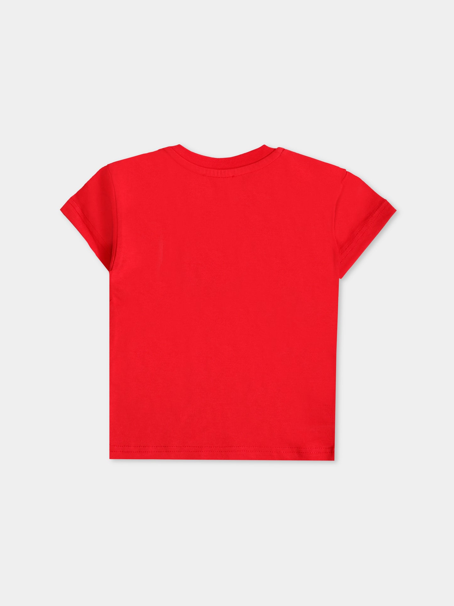 T-shirt rossa per neonati con logo,Diesel,K00569 00YI9 K457