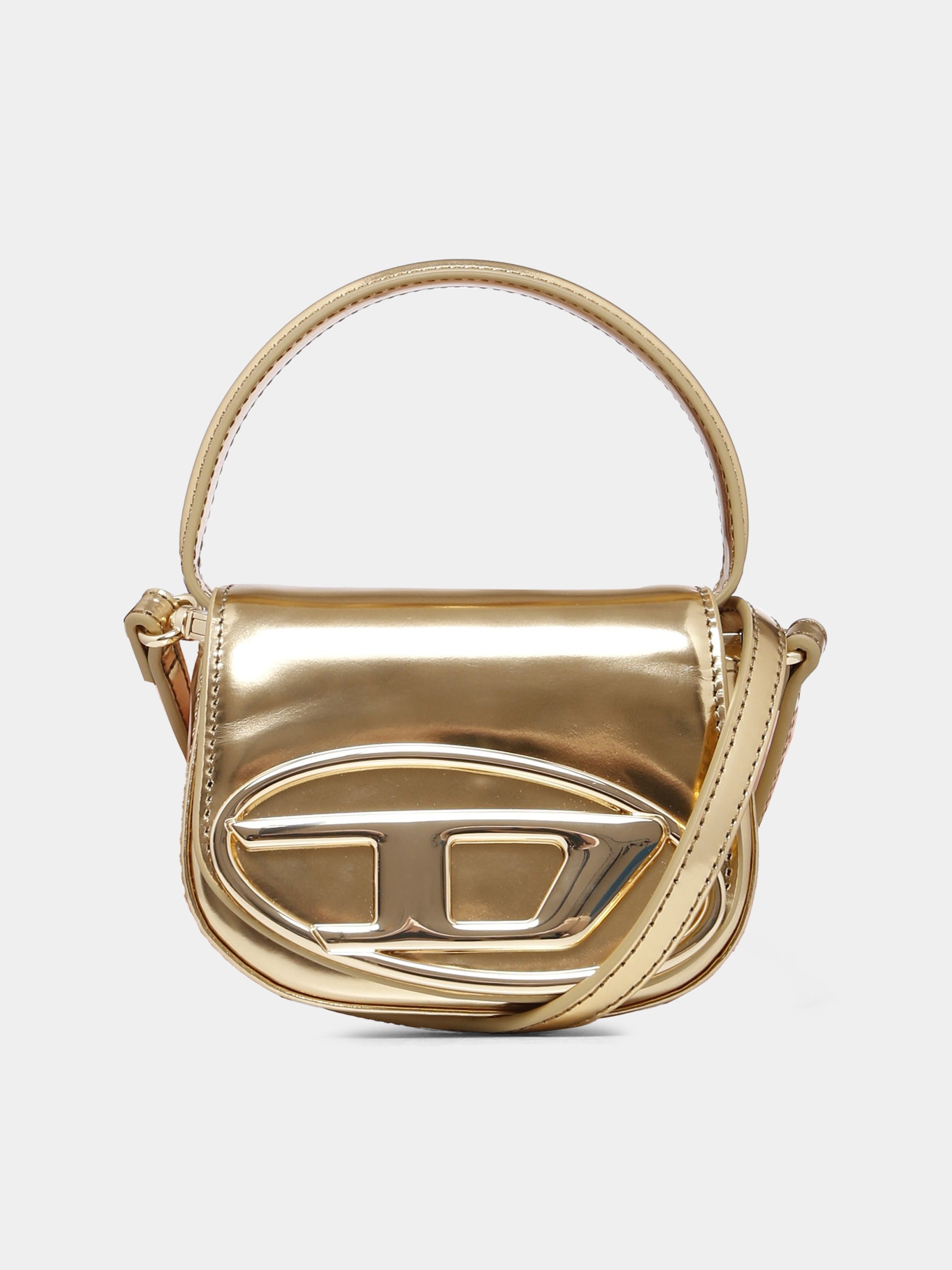 Borsa oro per bambina con logo,Diesel,J01572 PS202 H0500