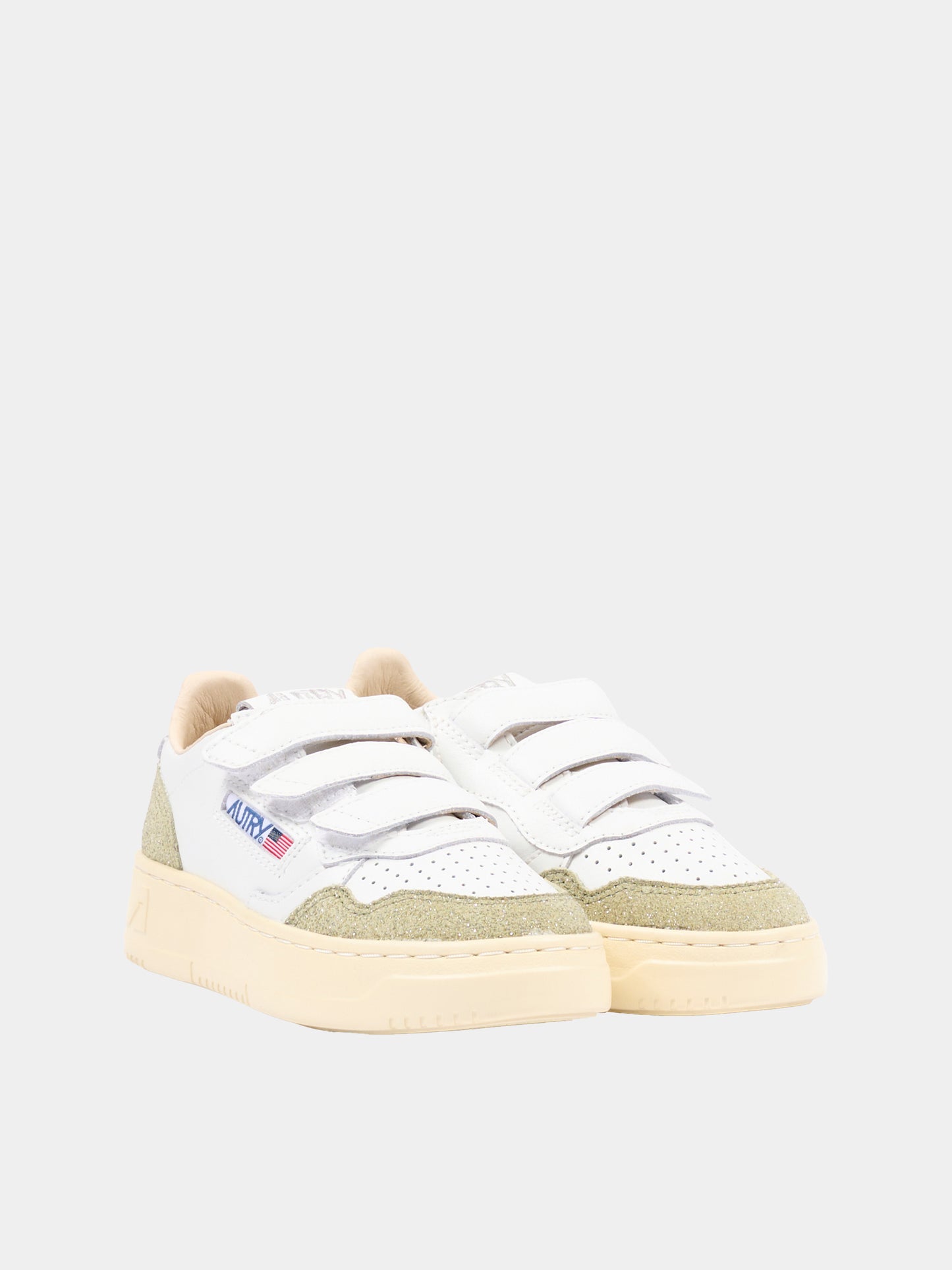 Sneakers verdi per bambino con glitter,Autry,KILK PQ01