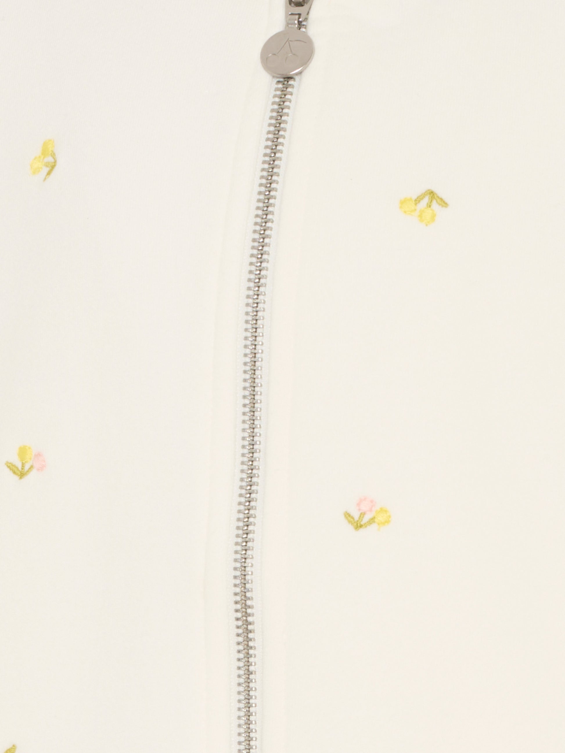 Felpa avorio per bambina con ciliegie,Bonpoint,S06GSWK00002 603