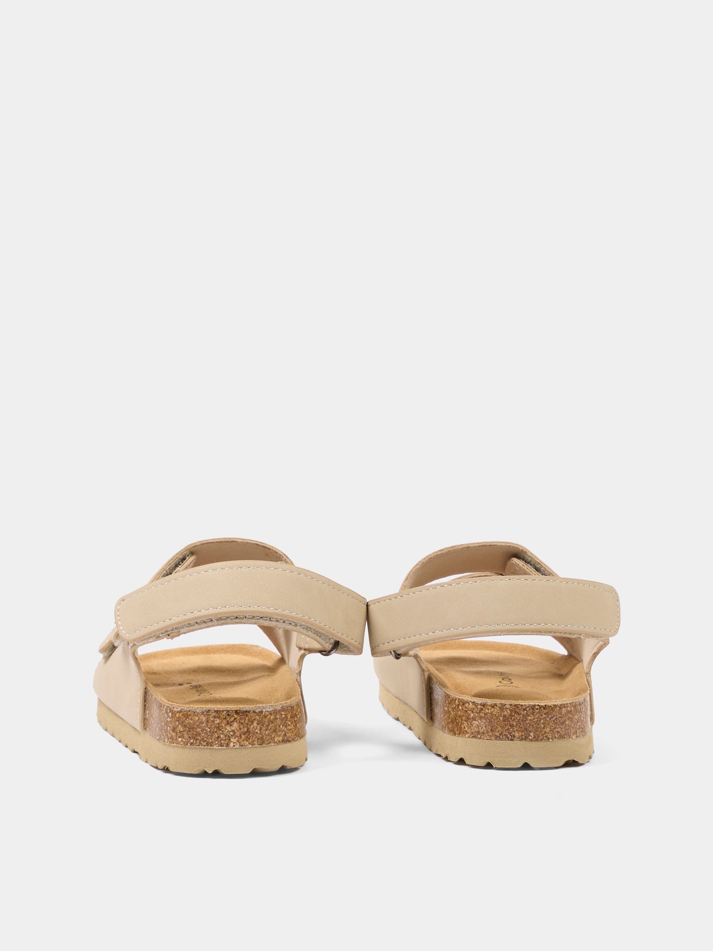 Sandalo beige per bambini con logo,Calvin Klein Kids,V3X2 83328 0315500
