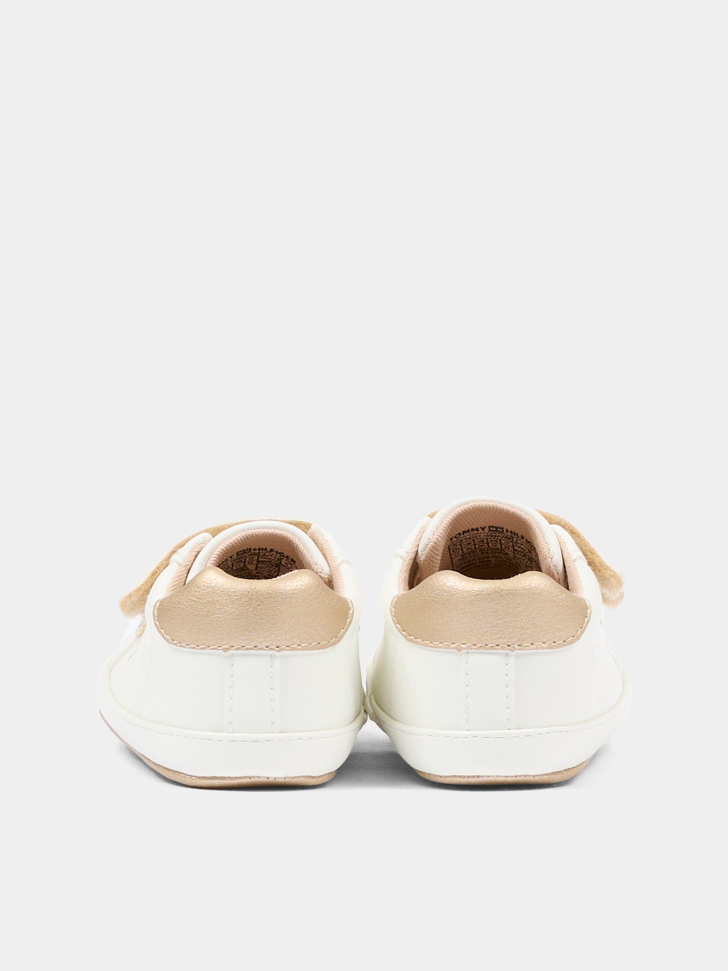 Sneakers oro per neonata con bandierina,Tommy Hilfiger Junior,T0A9 34221 1582A708
