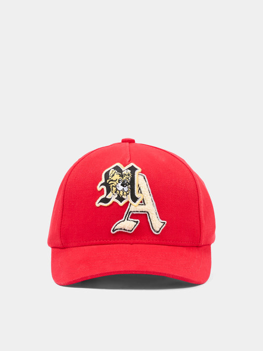 Cappello con visiera rosso per bambini con ricamo,Amiri,ACSAHE1002 RED